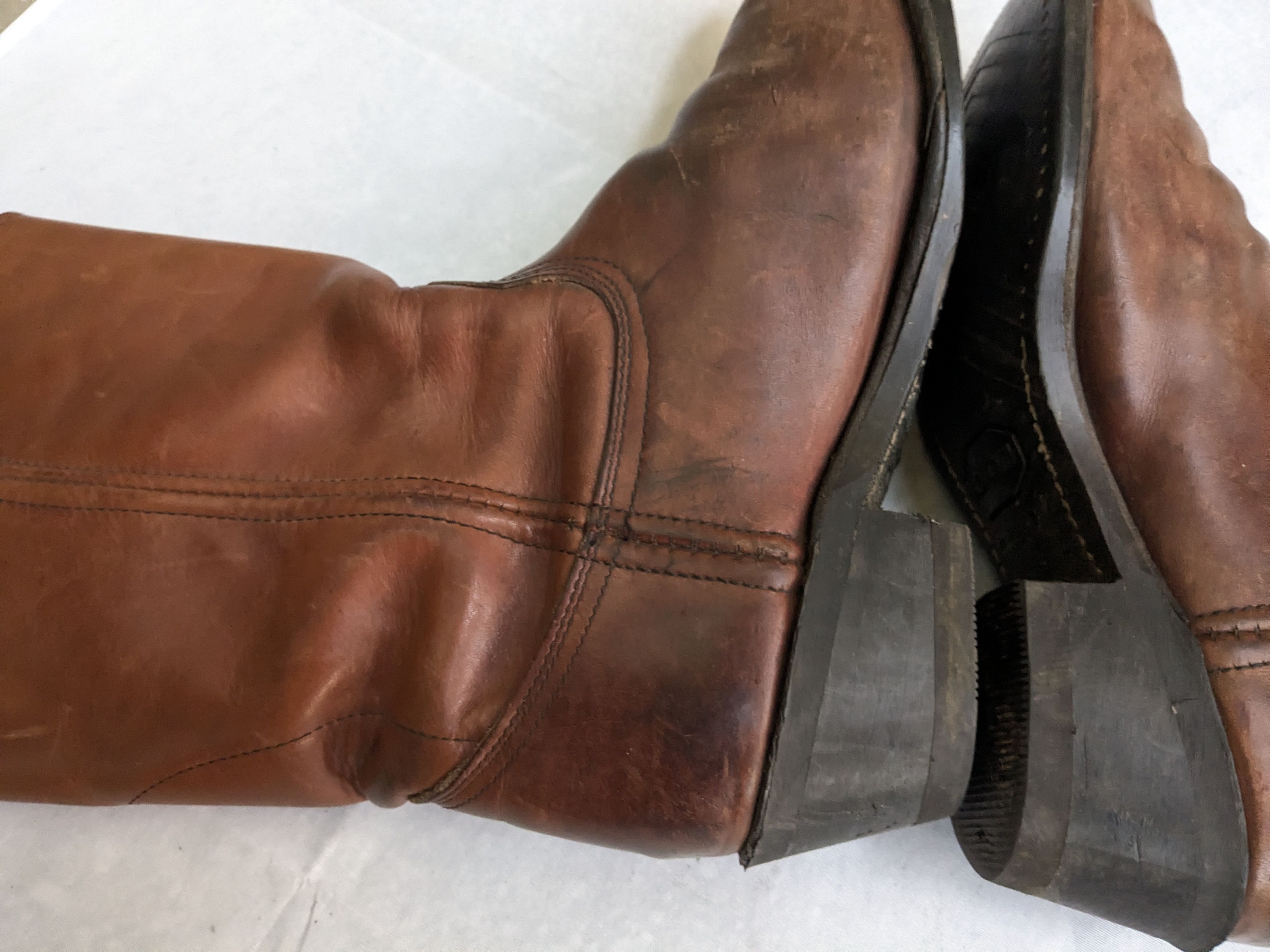 Chippewa Chippewa Cowboy Boots Brown Leather 9 EE Wide USA Size US 9 / EU 42 - 9 Thumbnail