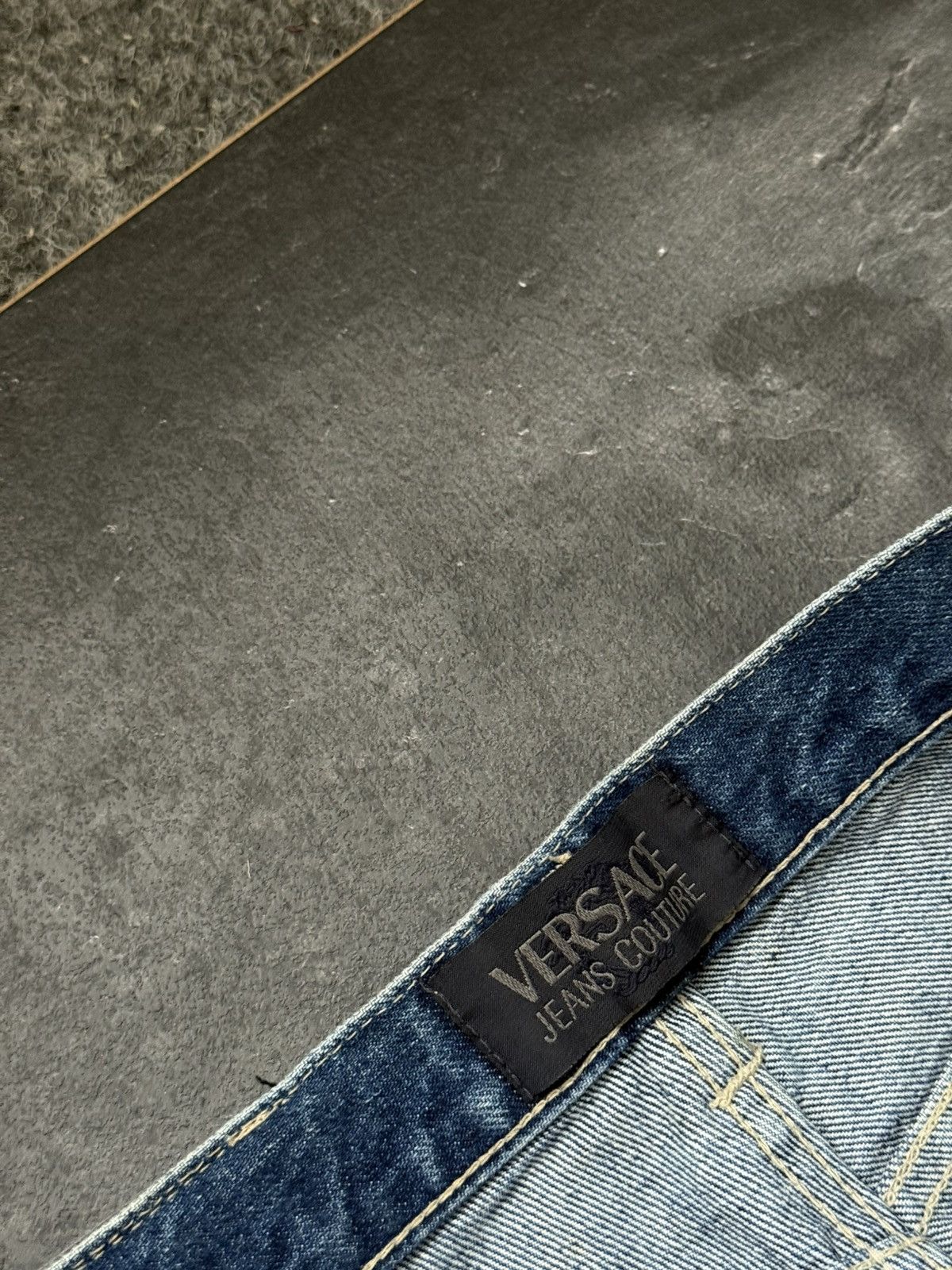 Versace Vintage blue denim Versace rare jeans Size US 30 / EU 46 - 9 Thumbnail