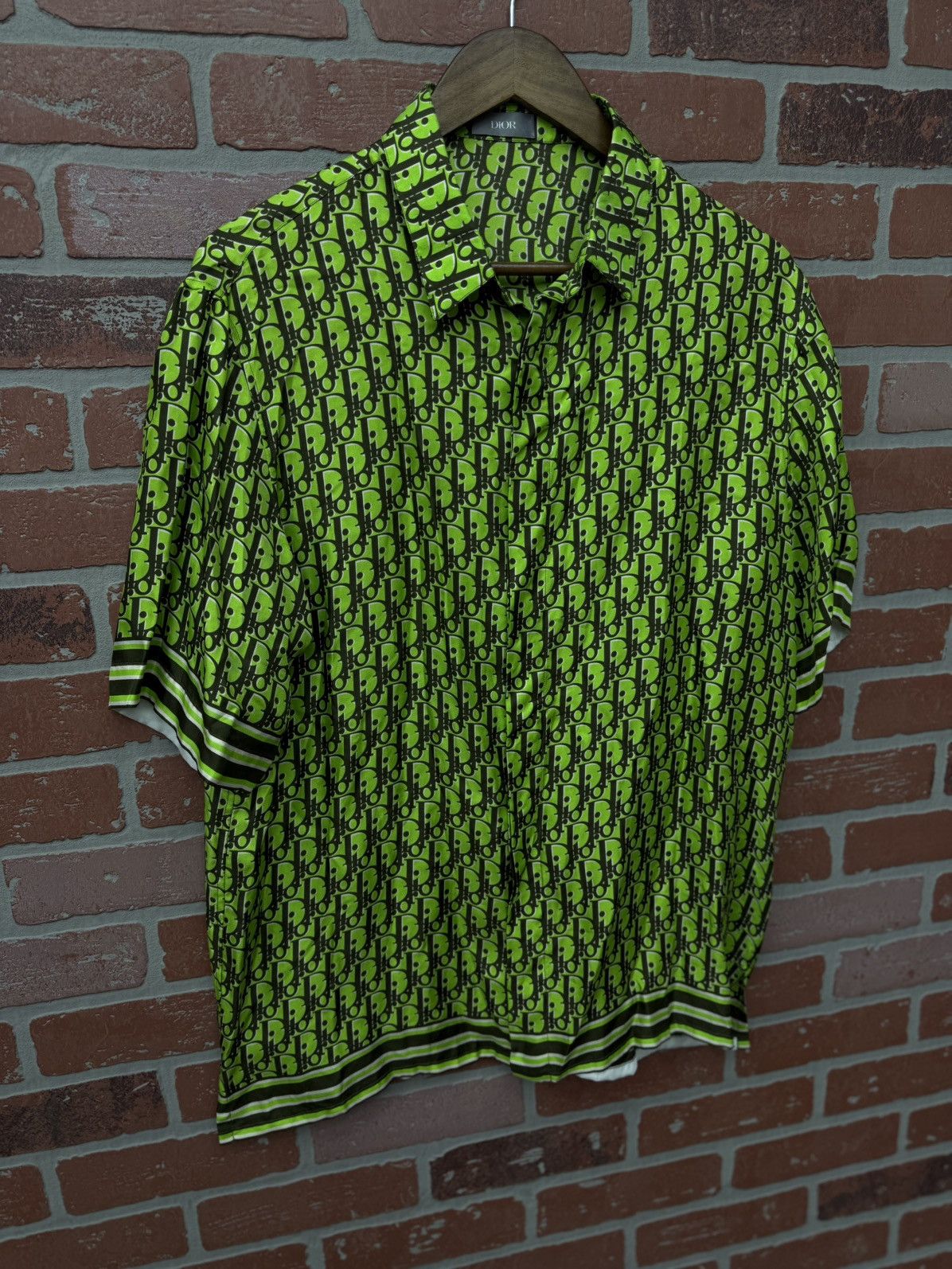 Dior Dior Silk Button Up Green Size 39/M $1750 Retail Exlusive Size US M / EU 48-50 / 2 - 3 Thumbnail