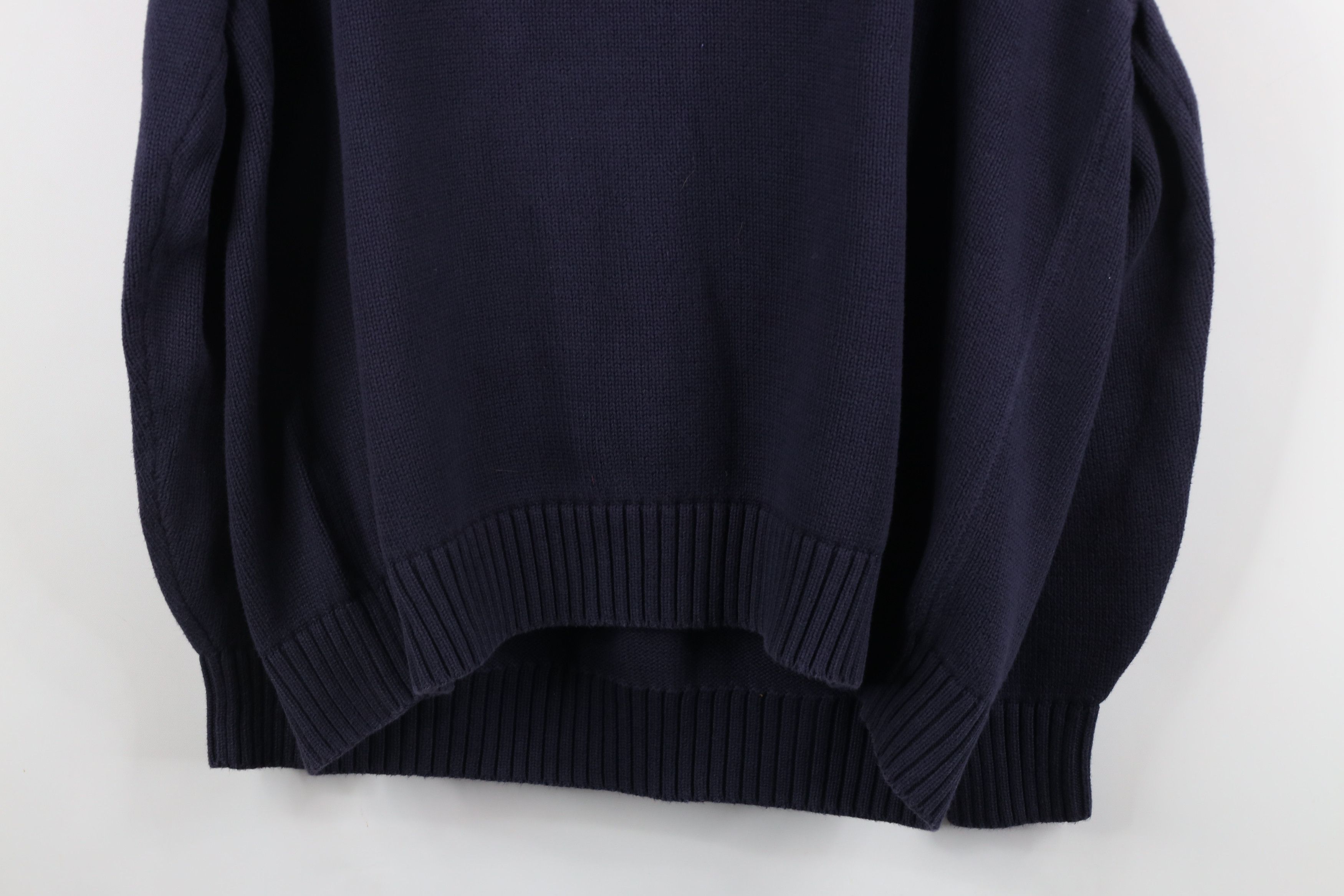 Lands' End × Vintage Vintage 90s Lands End University of Michigan Knit Sweater Size US XXL / EU 58 / 5 - 9 Thumbnail