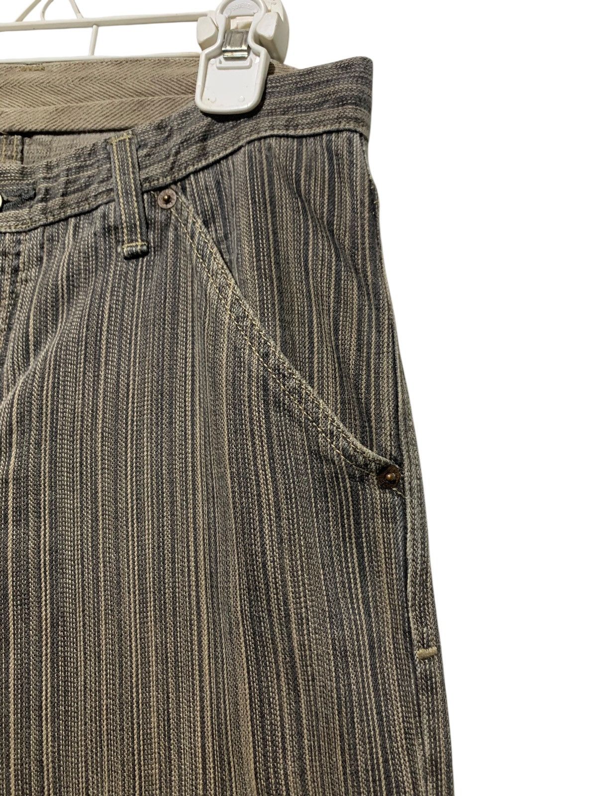 Blue Blue Japan Vintage Blue Way Japan pin striped grunge straight jeans Size US 29 - 3 Thumbnail
