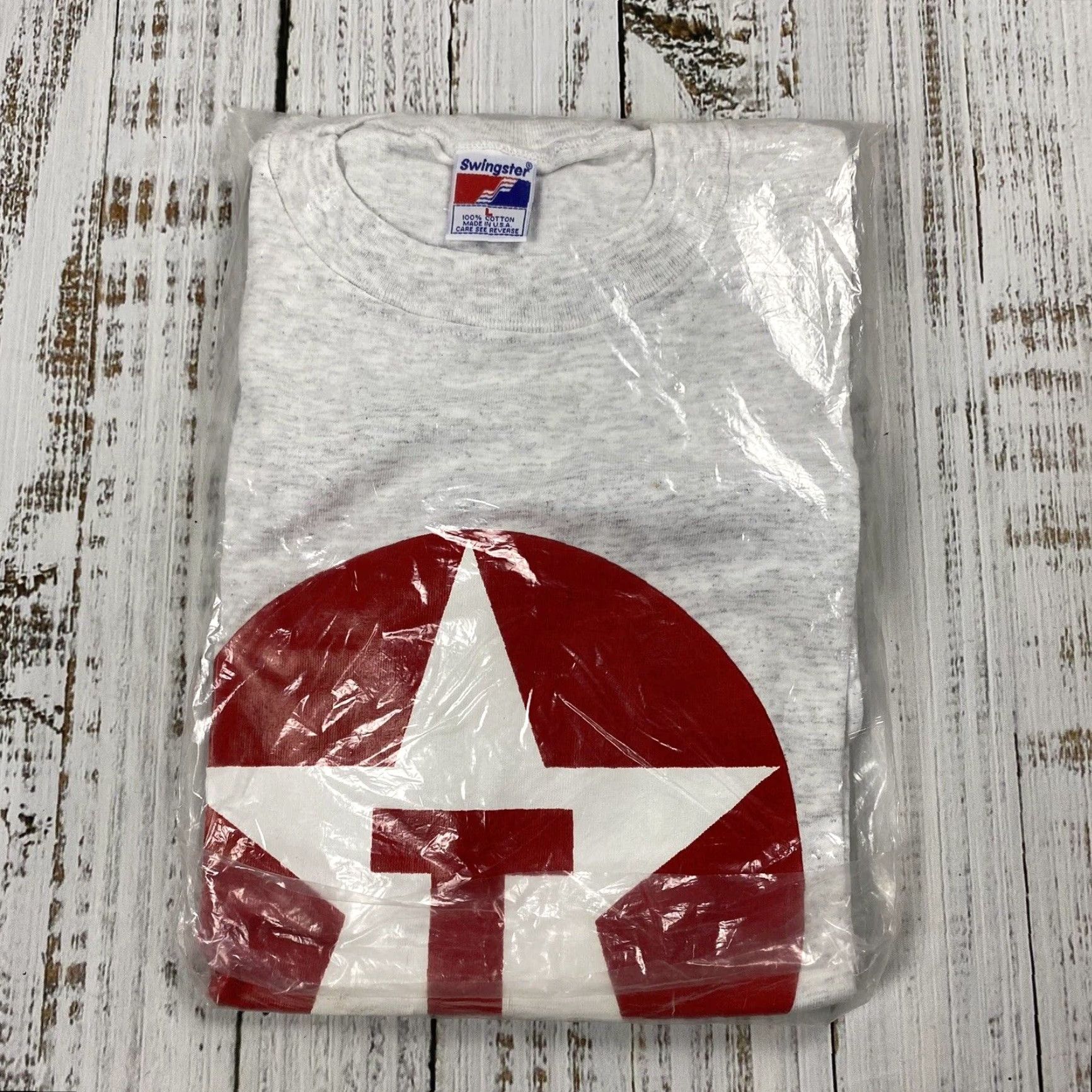 Vintage VINTAGE Swingster TEXACO T-Shirt Adult Large Gray 90s Racing Logo Mens Size US L / EU 52-54 / 3 - 2 Thumbnail