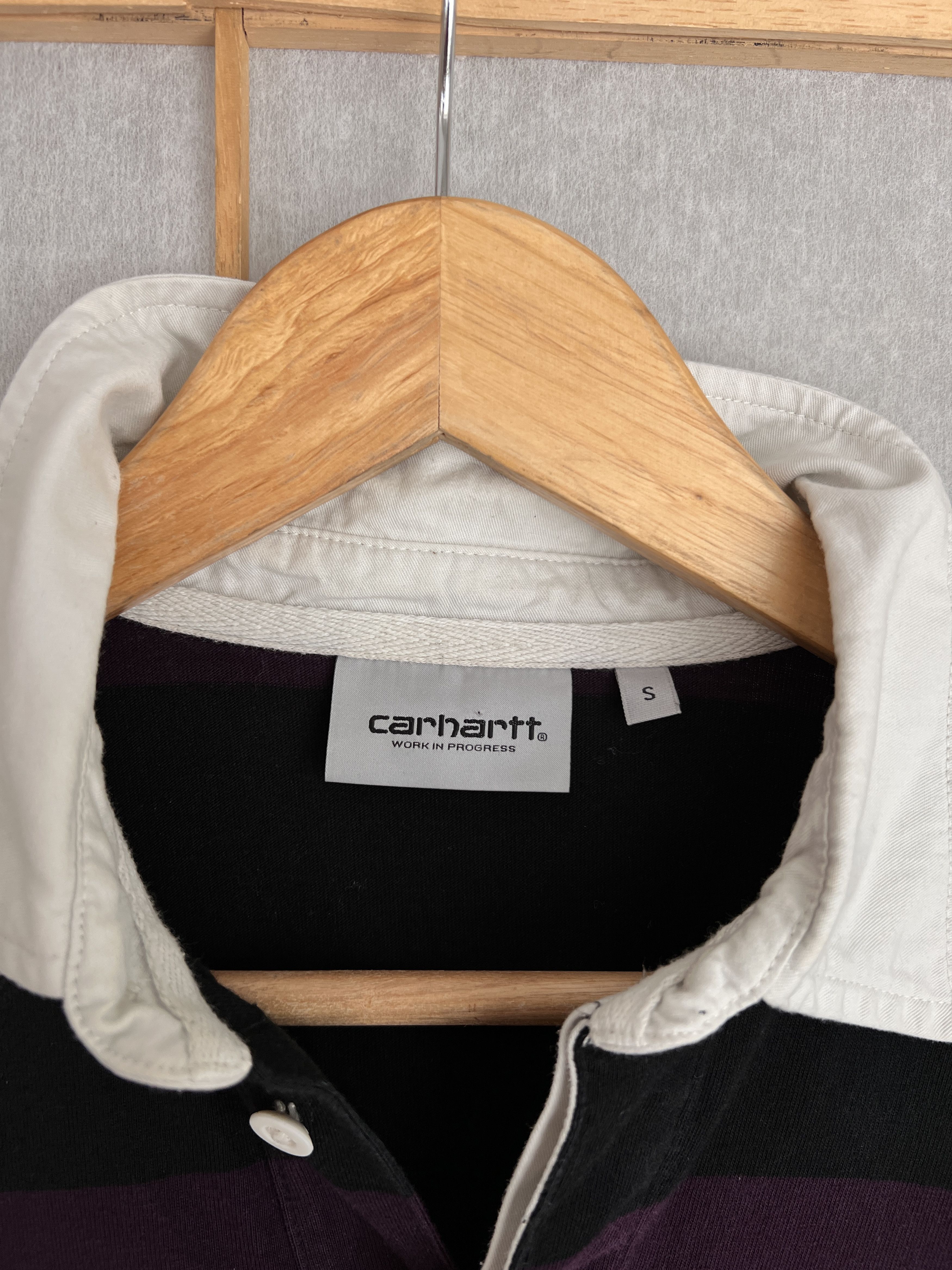 Carhartt Carhartt WIP L/S Hansen striped rugby polo shirt vintage 00s Size US S / EU 44-46 / 1 - 8 Thumbnail