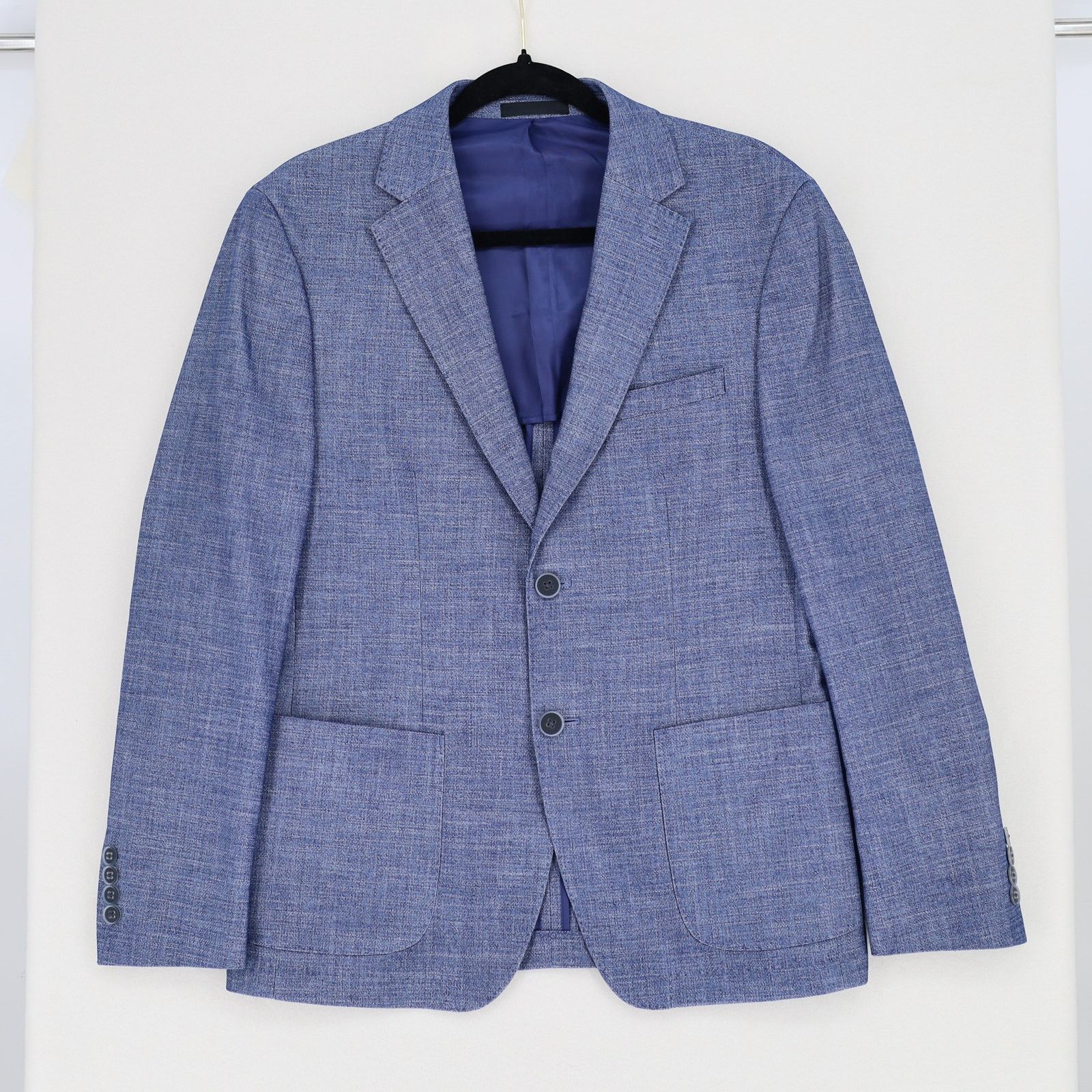 Calvin Klein Calvin Klein Men's Blue Soft Woven Slim Sport Coat Size 38S Size 38S - 2 Thumbnail