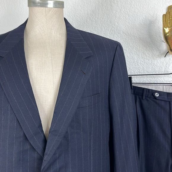 Brioni Brioni Clappers VTG Pinstriped Cashmere Wool 2 Pc 2 Button S Size 46L - 3 Thumbnail