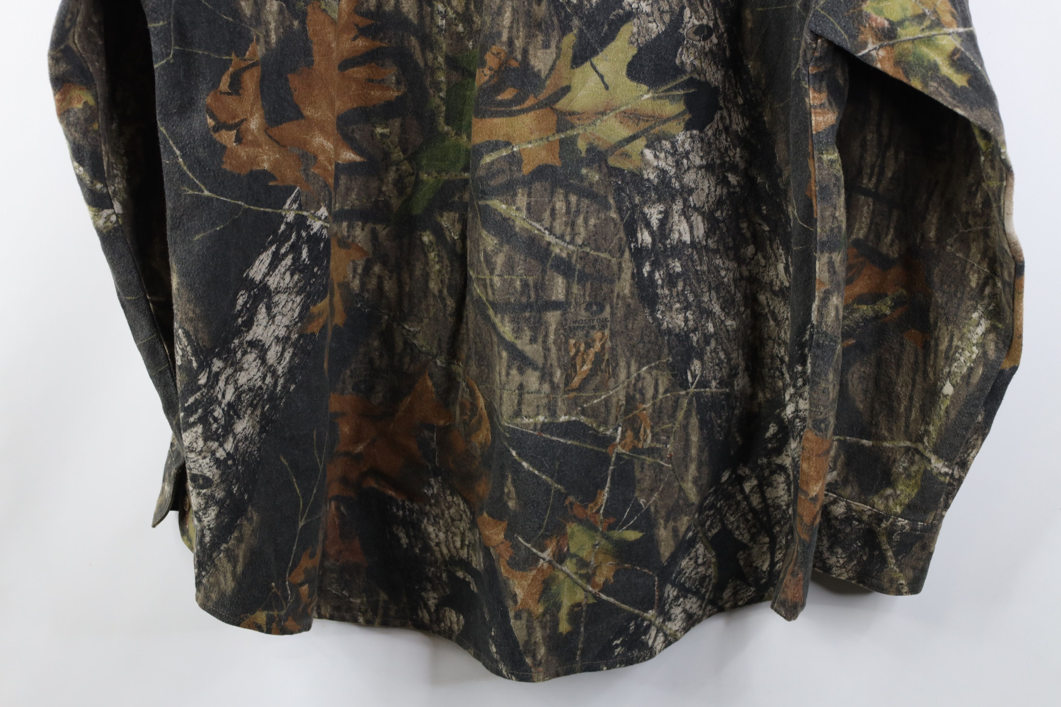 Vintage Vintage Mossy Oak Camouflage Chamois Cloth Button Shirt Size US XL / EU 56 / 4 - 13 Thumbnail