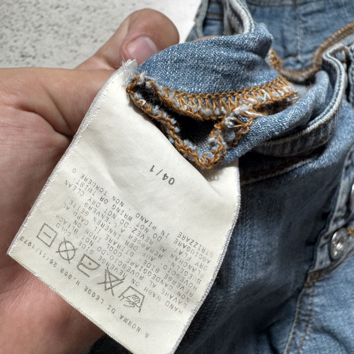 Dolce & Gabbana avant garde bootcut flared jeans very rare with big logo Size 26" / US 2 / IT 38 - 10 Thumbnail