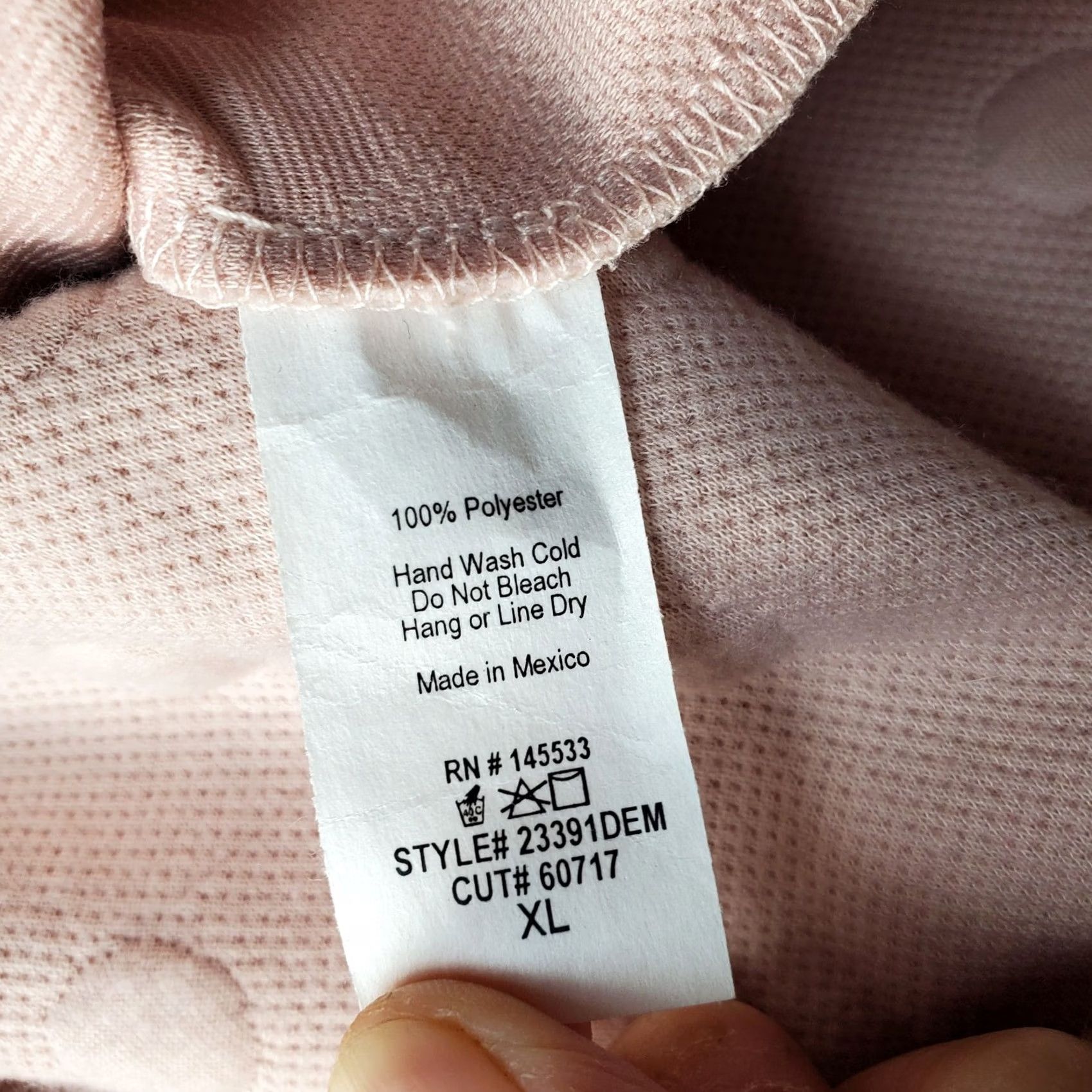 Pinko W5 Sweater Womens XL Pink Knit Raglan Sleeve Polka Dot Quarter Zip Back Size XL / US 12-14 / IT 48-50 - 7 Thumbnail