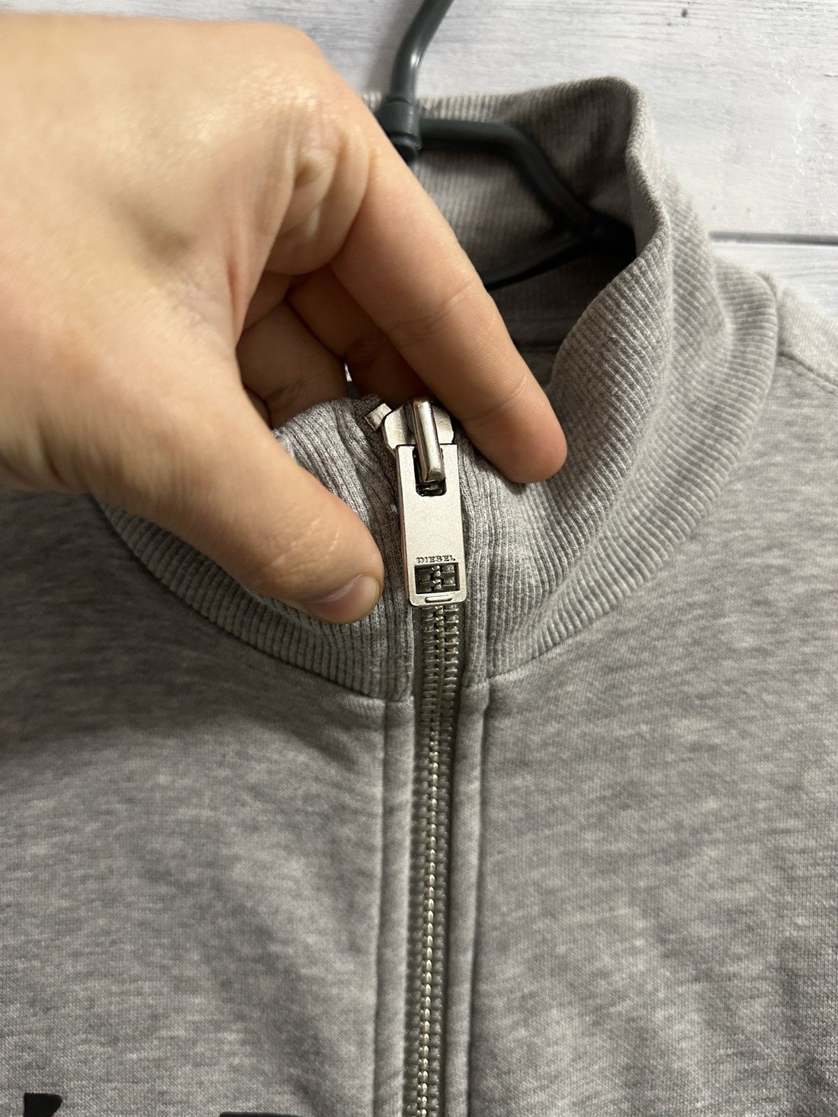 Diesel Rare Luxury Zip Sweatshirt Diesel Big Logo. Size US M / EU 48-50 / 2 - 3 Thumbnail