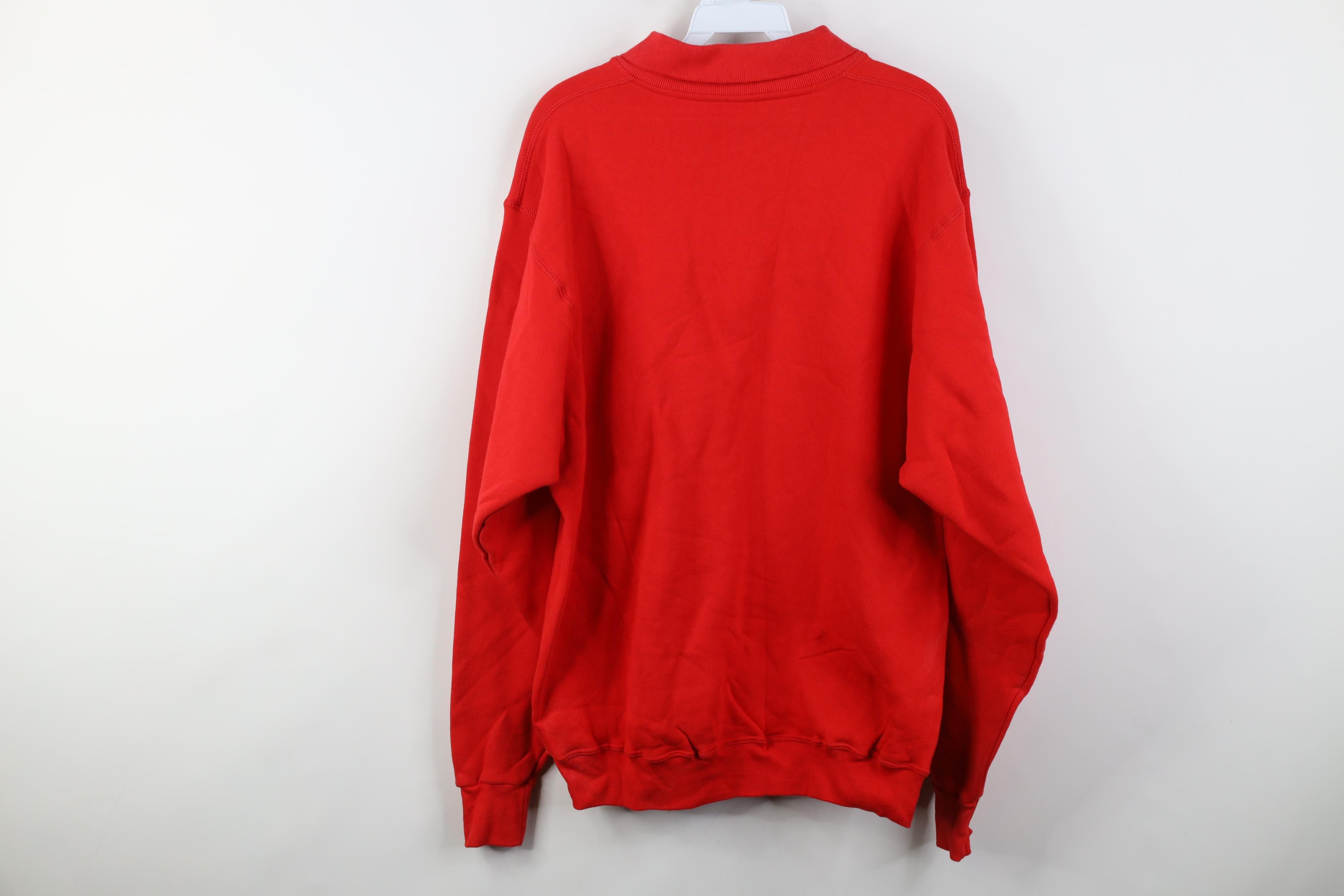 Vintage Vintage 90s Streetwear Blank Heavyweight Collared Sweatshirt Size US M / EU 48-50 / 2 - 14 Thumbnail