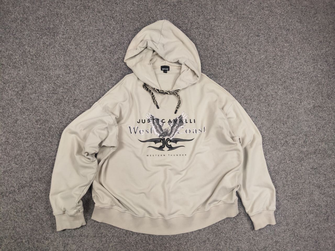 Just Cavalli Roberto Just Cavalli west coast Logo Oversized Hoodie Size US XL / EU 56 / 4 - 12 Thumbnail