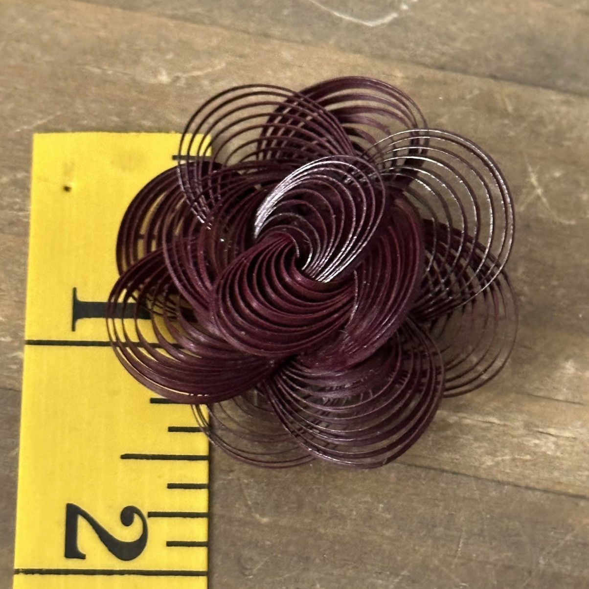 Vintage Vintage bamboo loopy flower brooch Size ONE SIZE - 3 Thumbnail