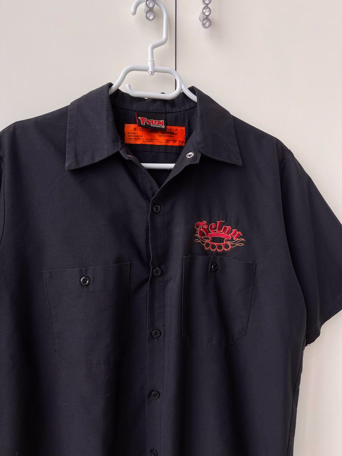 JNCO × Vintage VINTAGE 90s Y2K FELON CLOTHING SKULLS SKATE SHIRT JNCO Size US M / EU 48-50 / 2 - 4 Thumbnail
