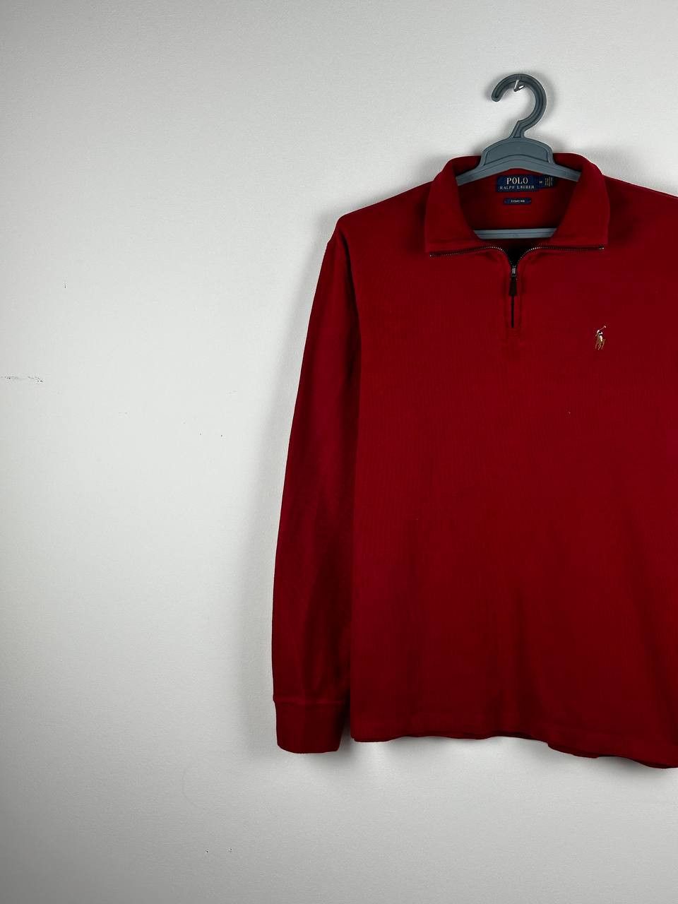 Polo Ralph Lauren × Ralph Lauren Polo Ralph Lauren 1/3 Zip Red Sweater Luxury Size US M / EU 48-50 / 2 - 2 Thumbnail