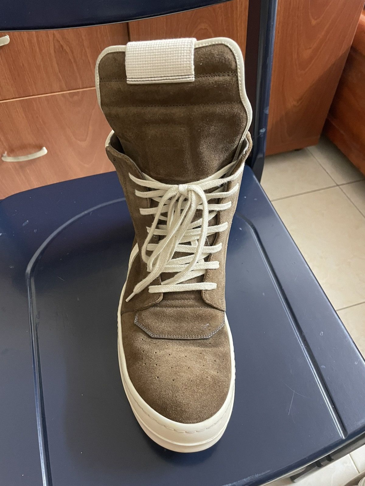 Rick Owens SS19 Rick Owens geobasket in brown suede Size US 8.5 / EU 41-42 - 8 Thumbnail