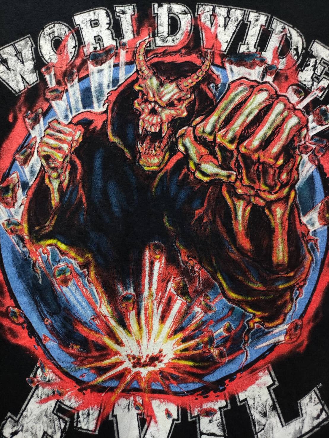 WWE Vtg 00's Undertaker " Big Evil Pain " World Tour USA T-Shirt Size US L / EU 52-54 / 3 - 4 Thumbnail