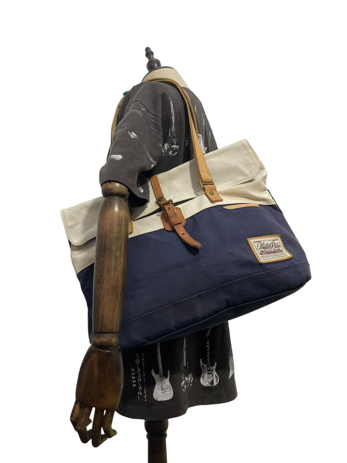 MasterPiece Cotton Canvas Leather Masterpiece Japan Tote Bag 9🟩 Size ONE SIZE - 1 Thumbnail