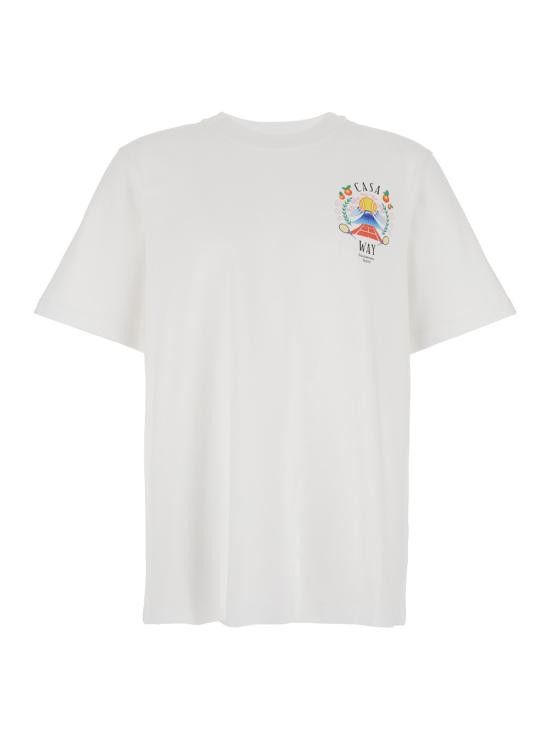 CASABLANCA Men Tops MPF25JTS00108WHITEJERSEY White