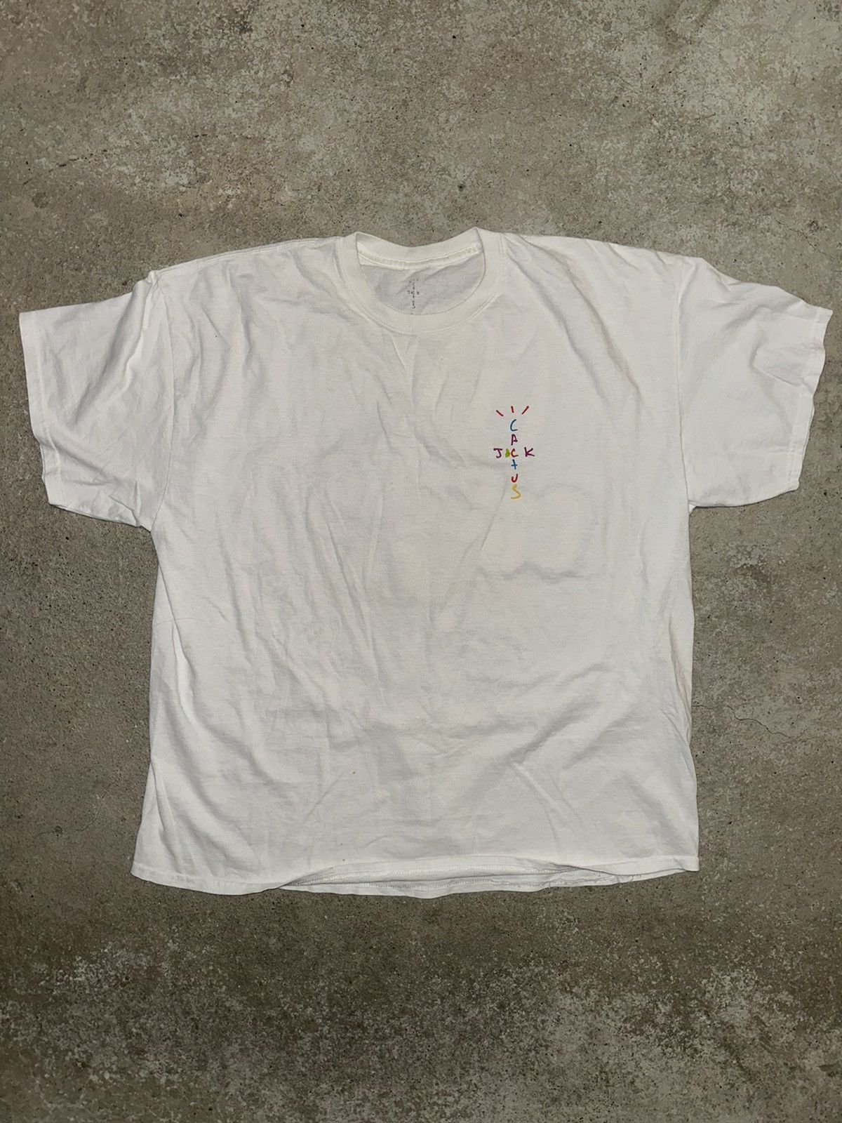 Records T Shirt Cactus Jack Blanc Cactus Jack X Mc Donald