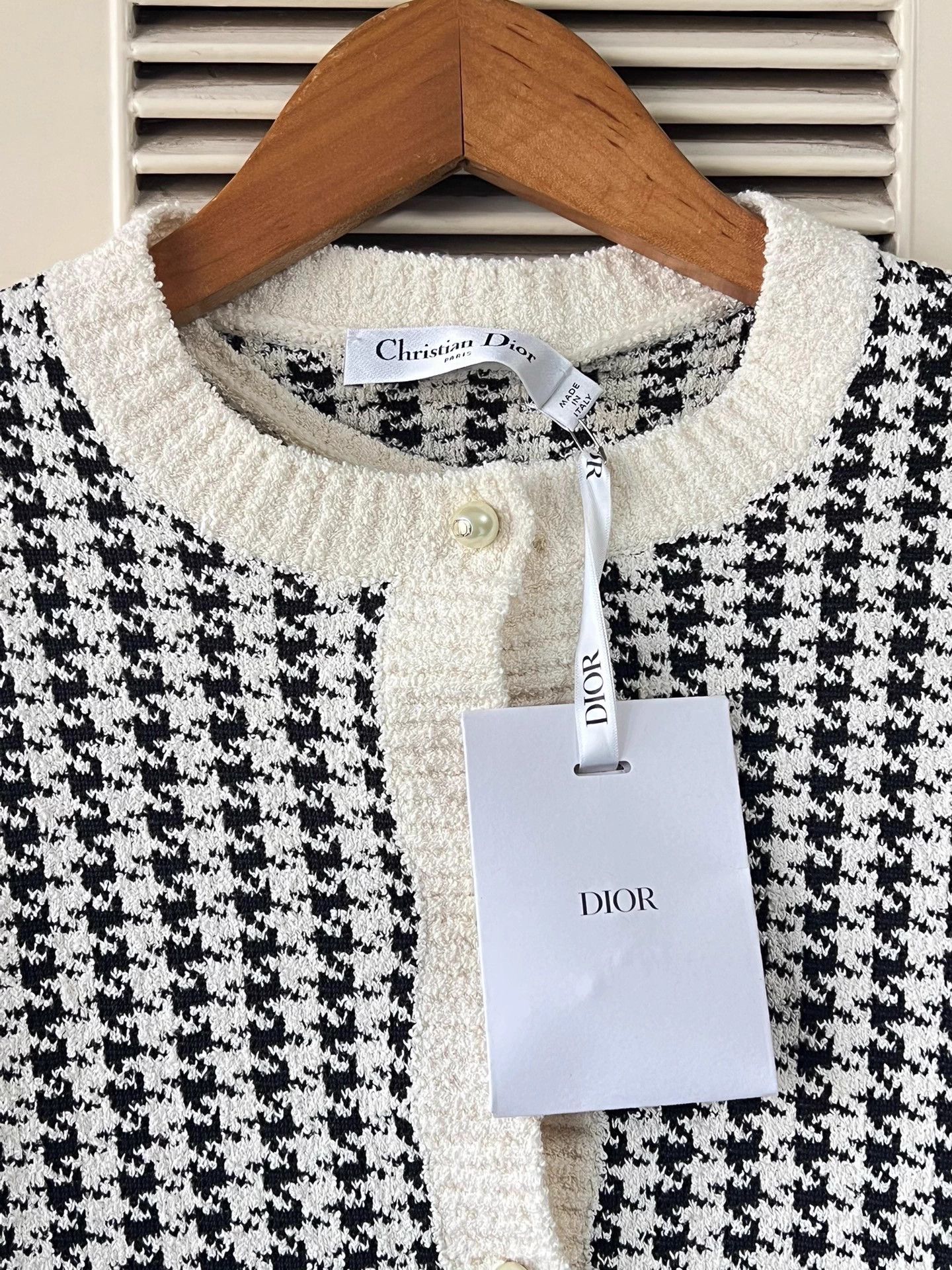 Dior Dior houndstooth knit two-piece black and white 34 Size XS / US 0-2 / IT 36-38 - 3 Thumbnail