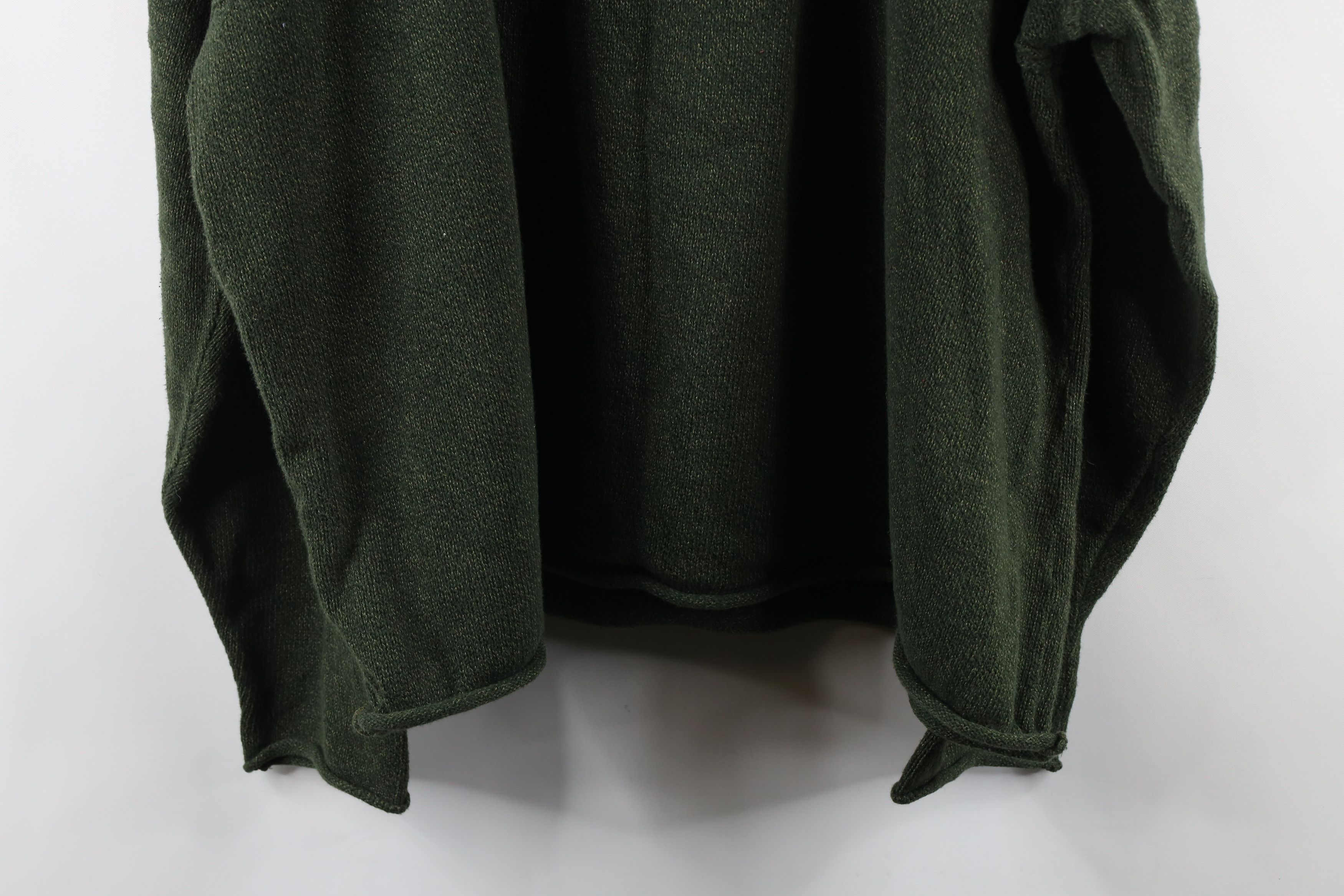 Vintage Vintage 90s Streetwear Boxy Fit Marled Knit Sweater Green Size US XXL / EU 58 / 5 - 9 Thumbnail