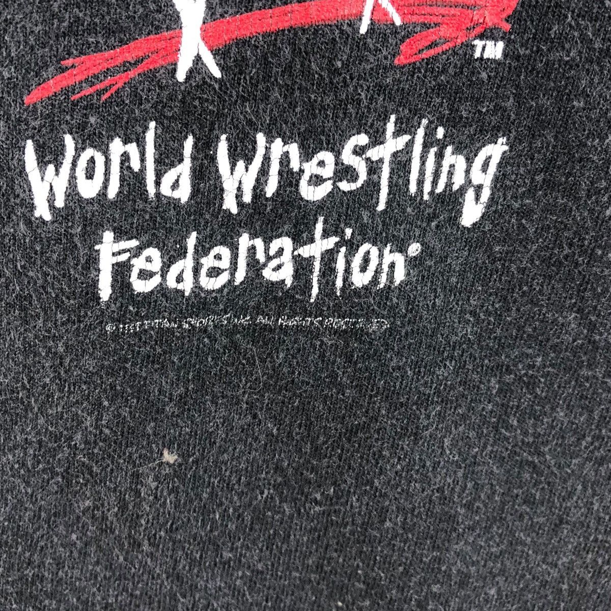 Vintage × WWF Pick!! Vtg 90's WWF STONE COLD 'Gimme A hell Yeah!' Tshirt Size US M / EU 48-50 / 2 - 7 Thumbnail
