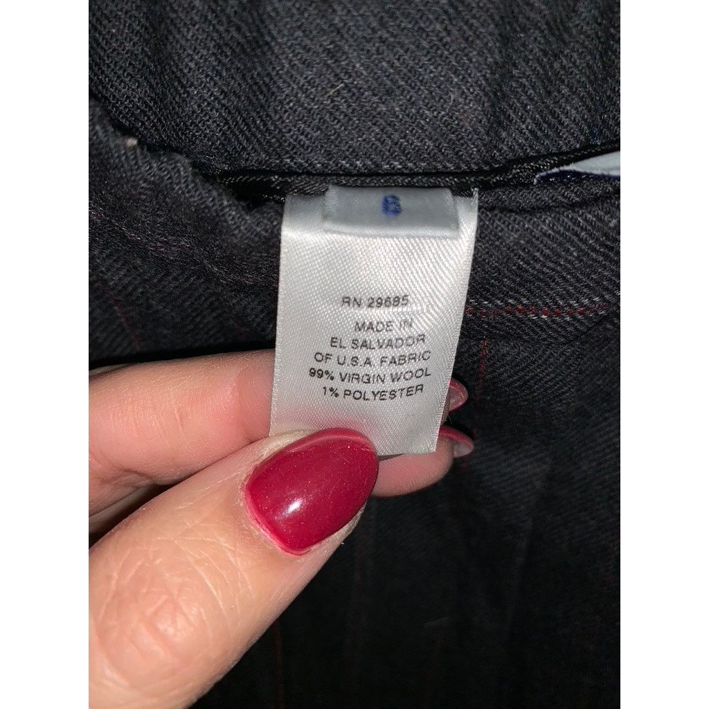 Pendleton Pendleton Women's Gray Pinstripe Wool Dress Pants Size 6 Size 28" / US 6 / IT 42 - 4 Thumbnail