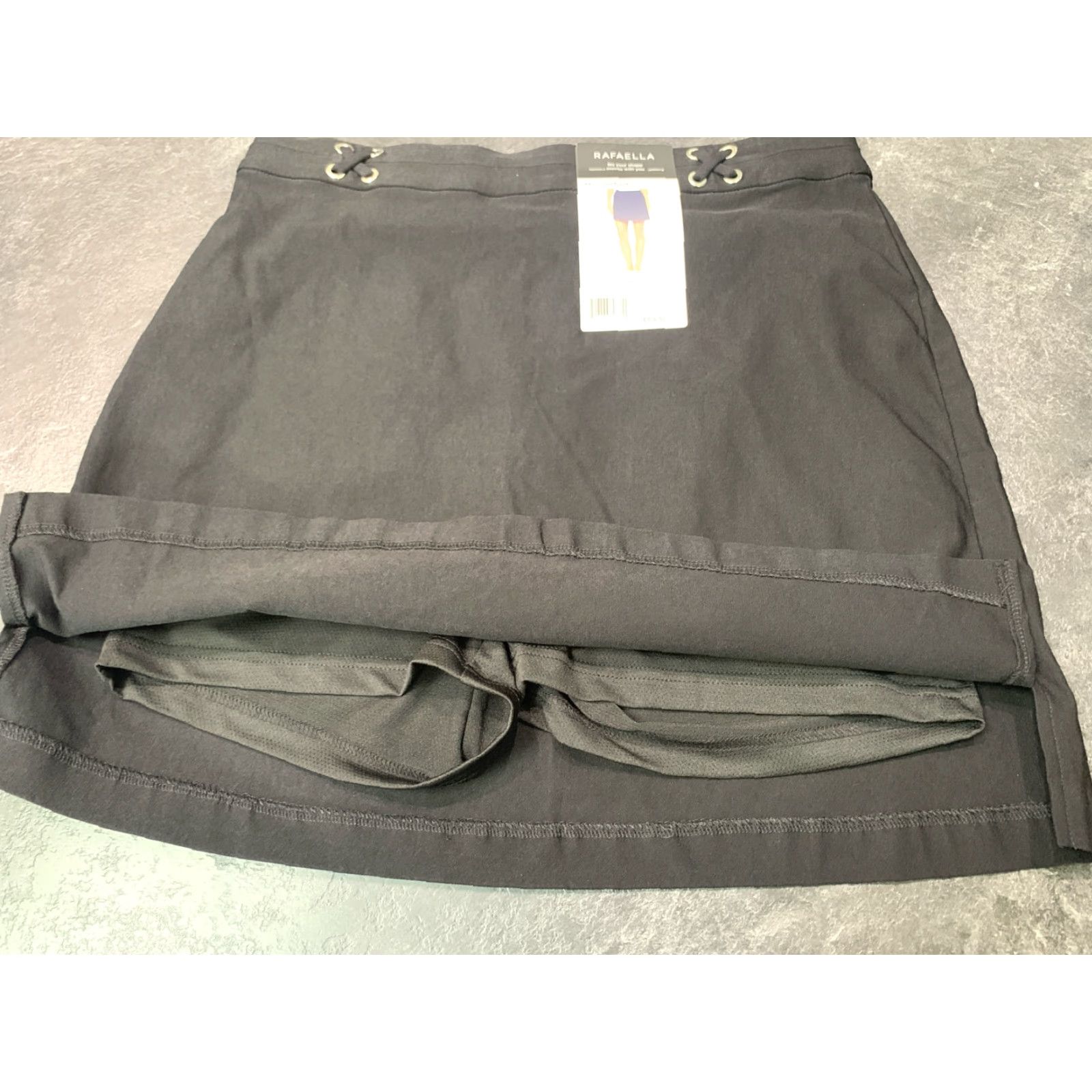 Vintage VINTAGE Rafaella Women’s Golf Tennis Pickleball Skort - Black Short Athletic Skirt, Pull On, All Seasons, Regular Fit Size 32" / US 10 / IT 46 - 6 Thumbnail