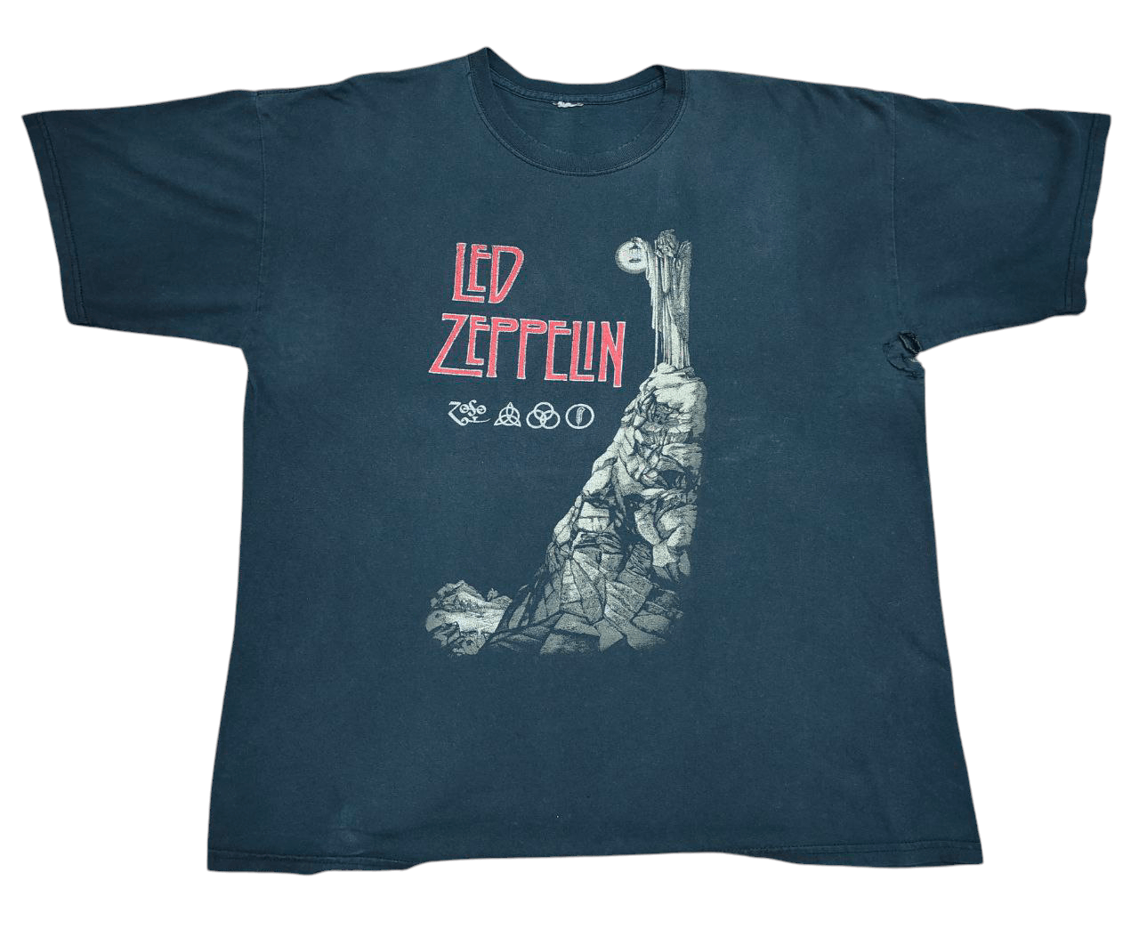 Band Tees Trashed Led Zeppelin Band T Size US XL / EU 56 / 4 - 1 Thumbnail
