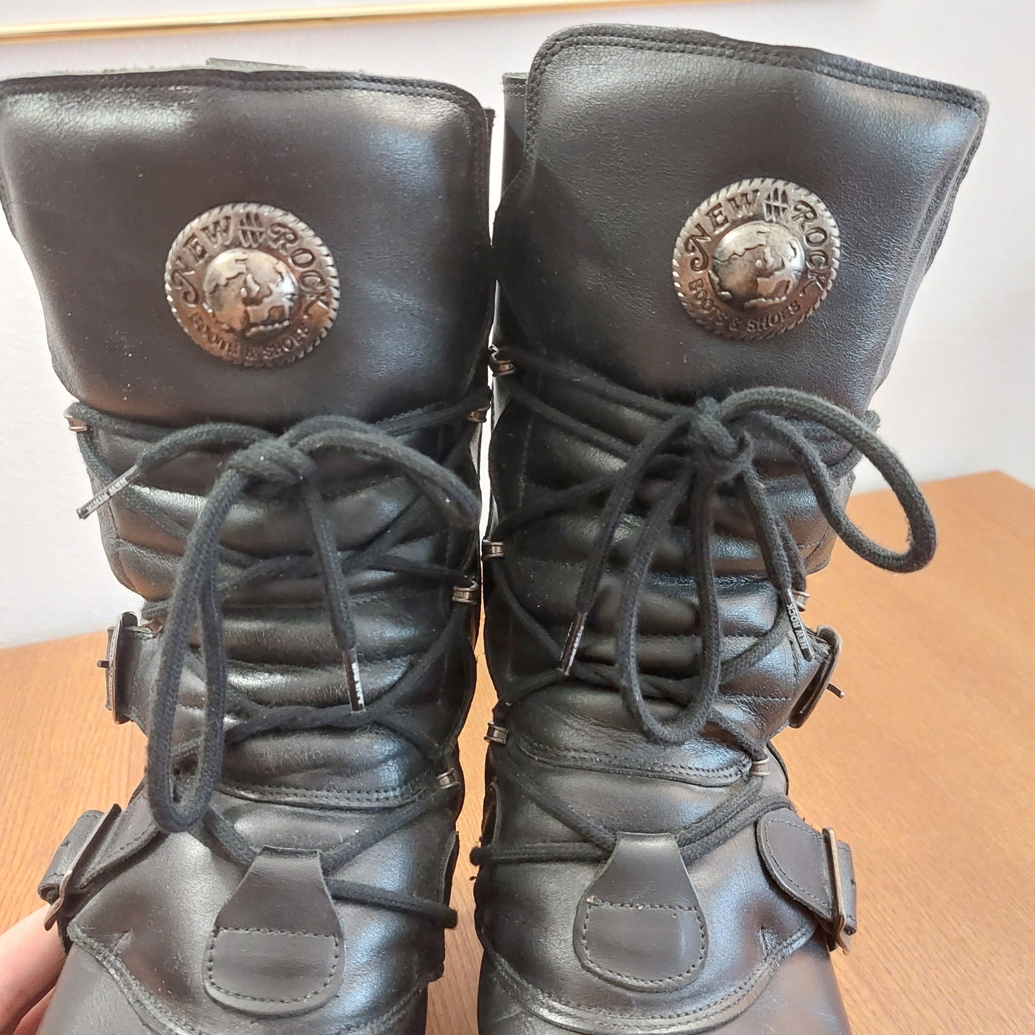 Mens BOOT METALLIC M- 373-S2 Amazon.com | New Rock Boots TANK373-S1 Black Leather Men main image 3