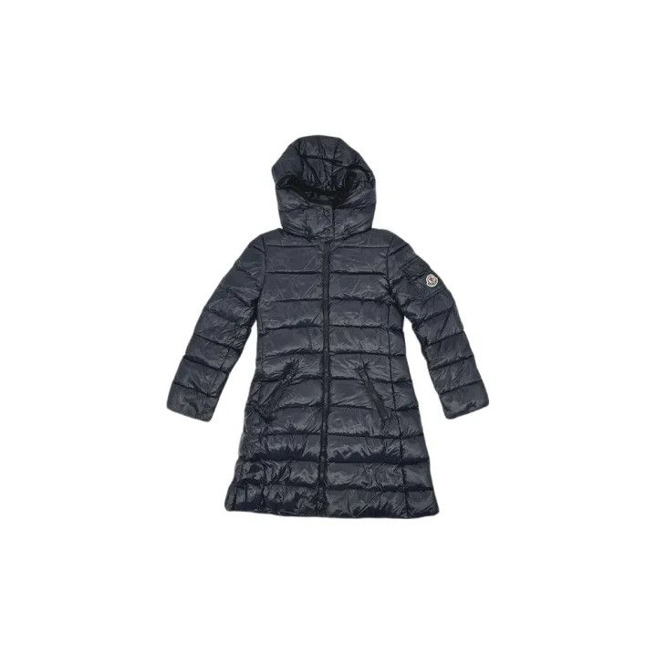 Moncler Moncler Kids Navy Hooded Down Jacket Size US XS / EU 42 / 0 - 1 Thumbnail