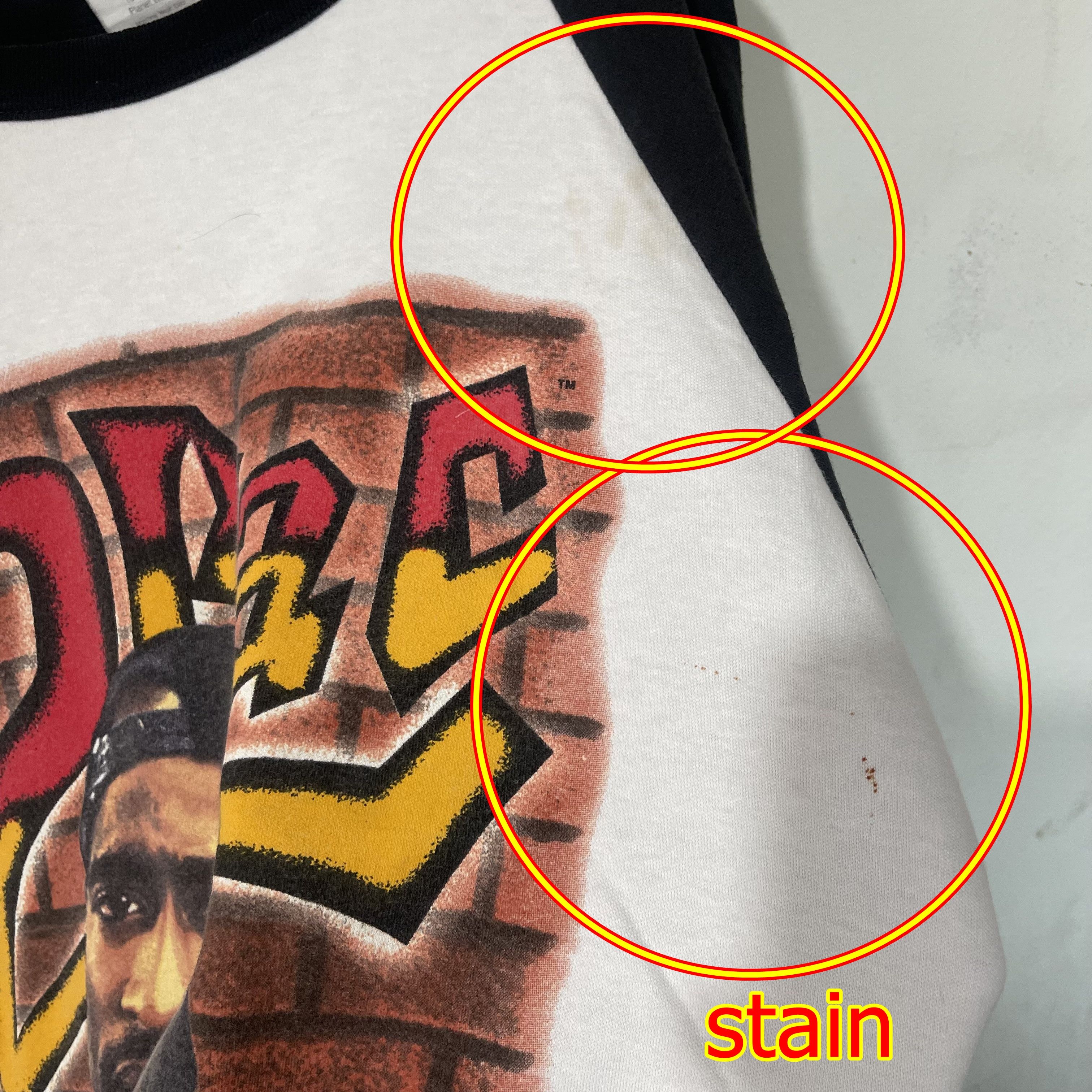 Rap Tees Vintage 2Pac Tupac Shakur Raglan Long Sleeve Hip Hop Rap Tee Size US XL / EU 56 / 4 - 11 Thumbnail