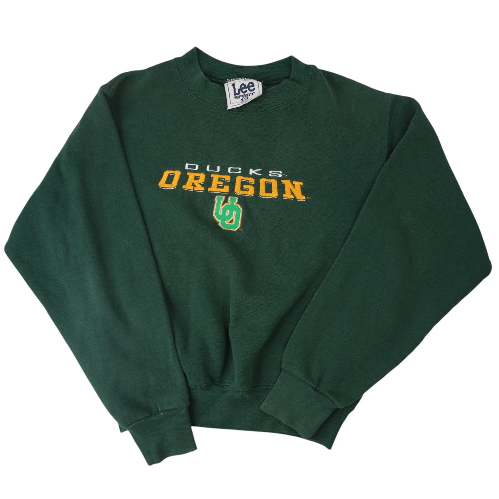 Vintage VTG 90s University of Oregon Ducks Embroidered Sweatshirt Size US M / EU 48-50 / 2 - 1 Thumbnail