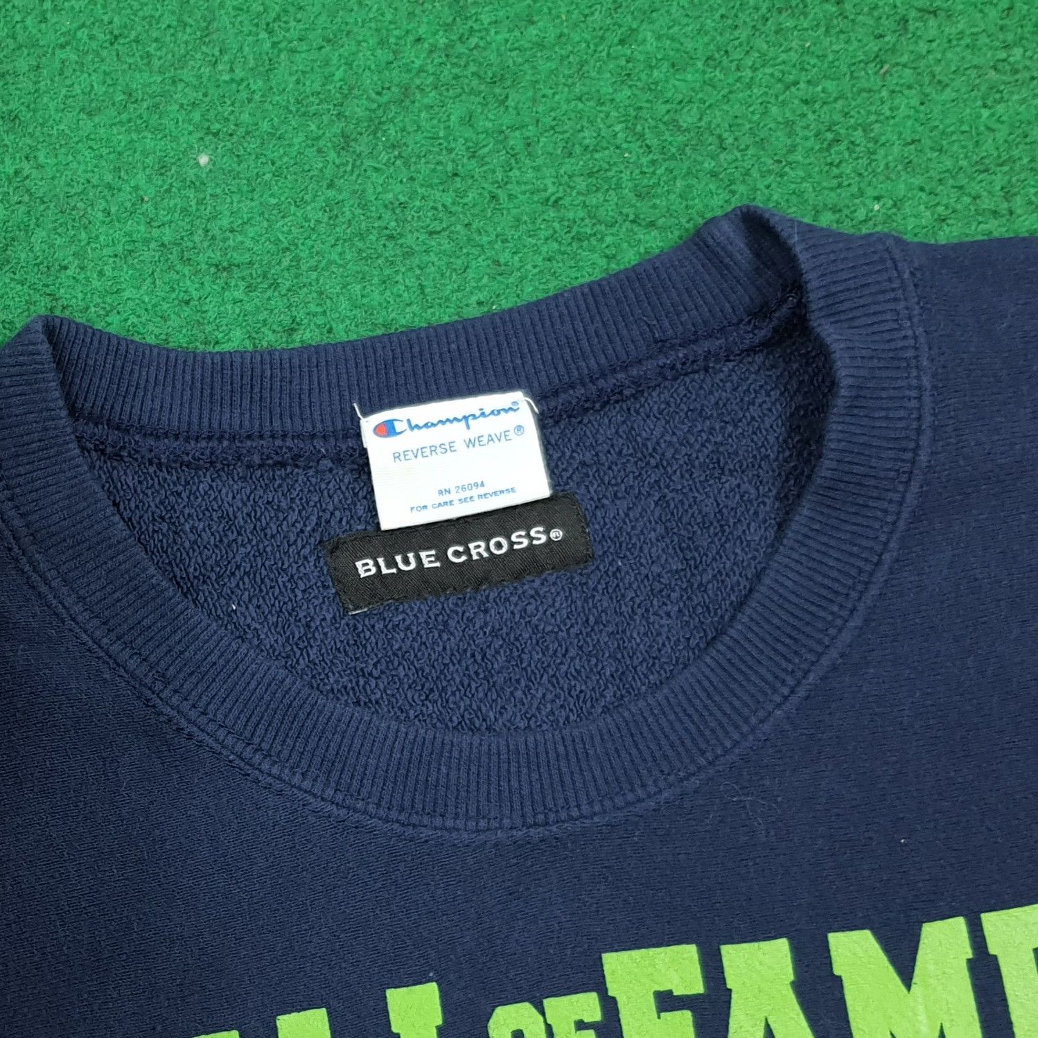 Champion Vintage Blue Cross x Champion Rare Sweatshirt C279N15 Size US S / EU 44-46 / 1 - 6 Thumbnail