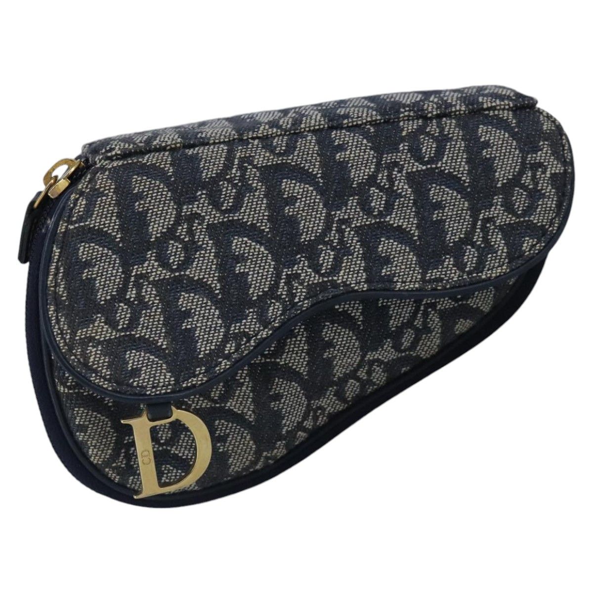 Dior Saddle Navy Canvas Wallet (Pre-Owned) Size ONE SIZE - 1 Thumbnail