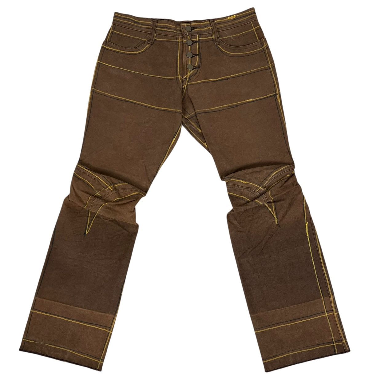 Christopher Nemeth Christopher Nemeth Archive Twill Flared Leg Trousers Size US 31 - 1 Thumbnail