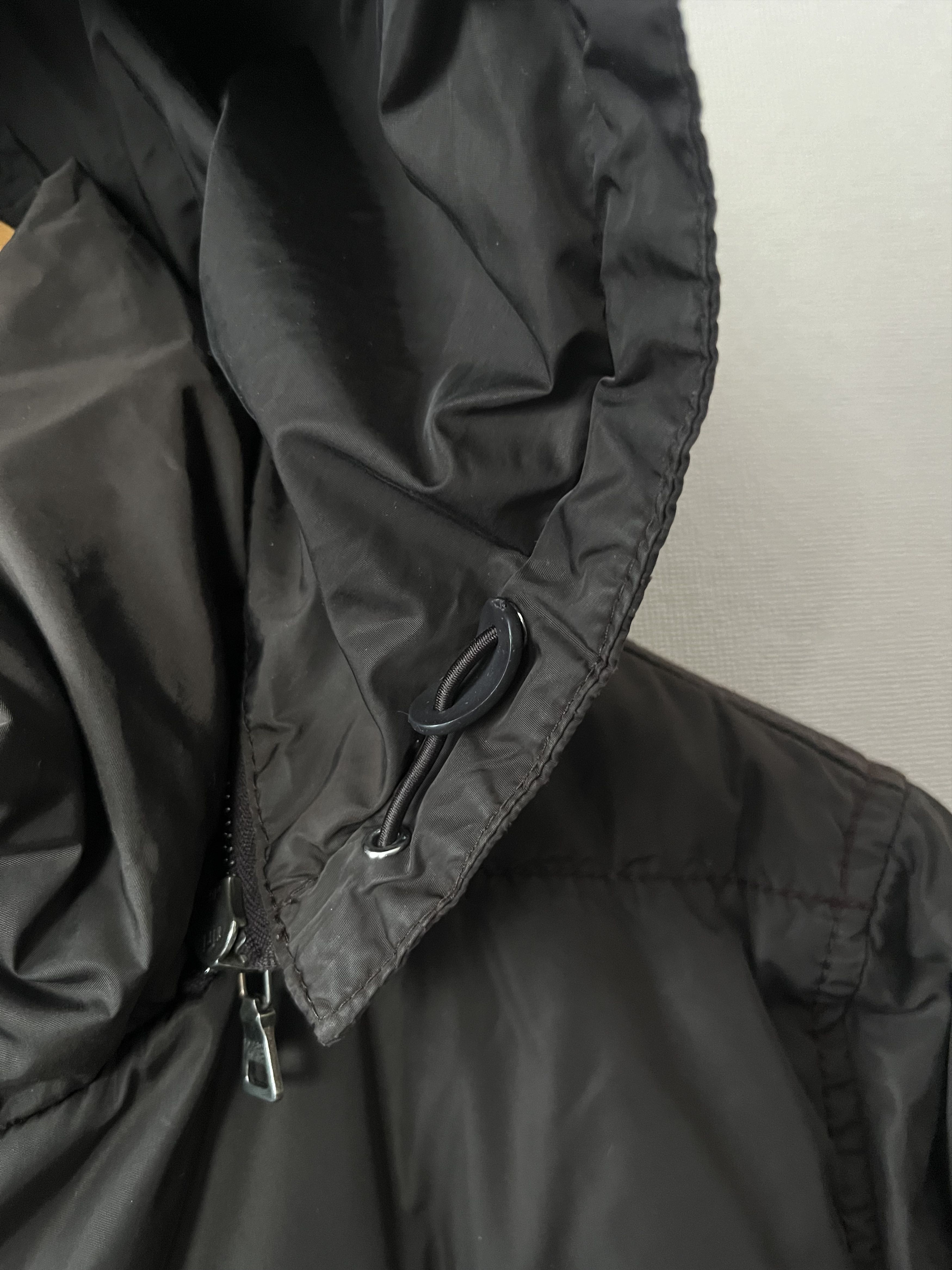 Prada Prada Brown Down Hooded Nylon Jacket Long Black Tab Leather Size M / US 6-8 / IT 42-44 - 4 Thumbnail