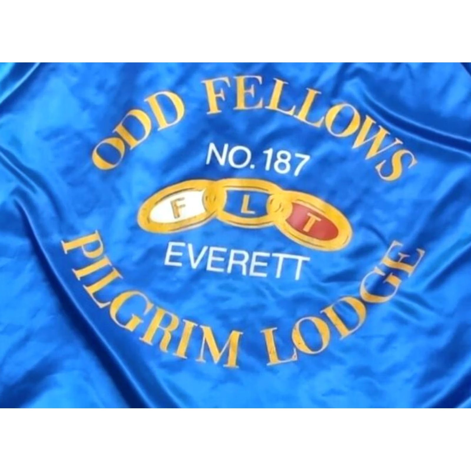 Dunbrooke VINTAGE Odd Fellows Pilgrim Lodge Satin Bomber Jacket Made In USA Everett WA XL Men Size US XL / EU 56 / 4 - 3 Thumbnail