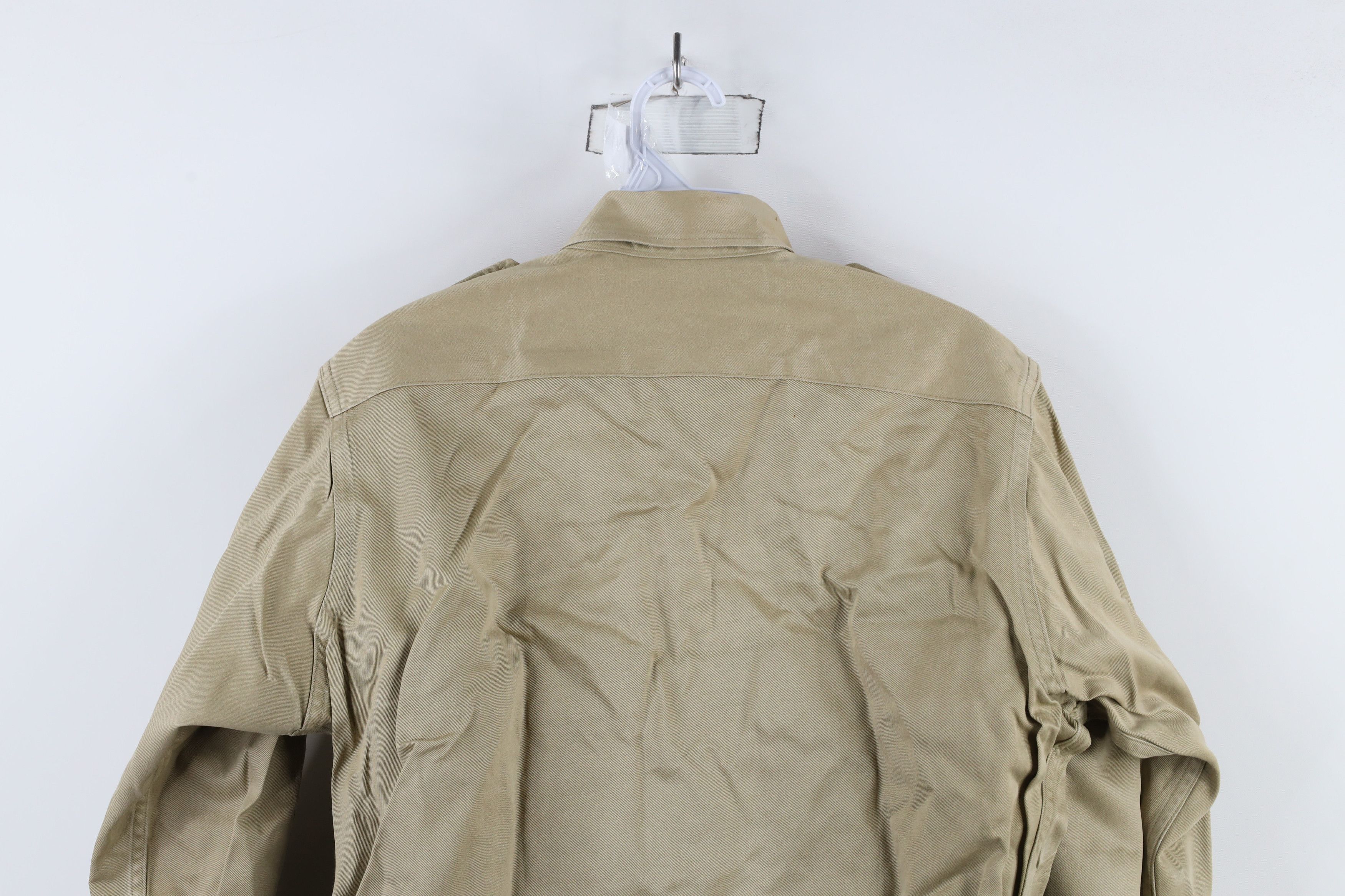 Vintage Vintage 50s Korean War Field Combat Fatigue Shirt Khaki USA Size US M / EU 48-50 / 2 - 15 Thumbnail