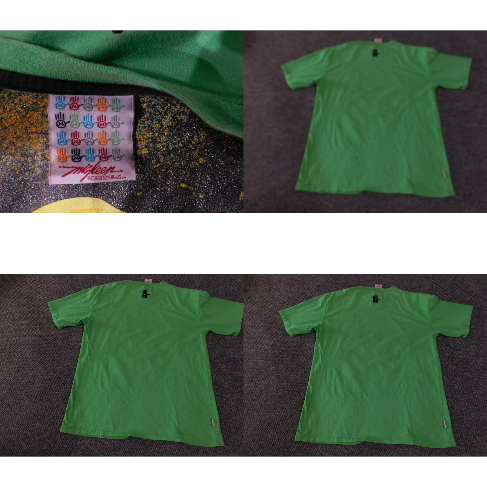Vintage Miskeen Originals Shirt Mens 2XL Green Skull Graphic Paint Splatter Tee Afro Size US XXL / EU 58 / 5 - 8 Thumbnail