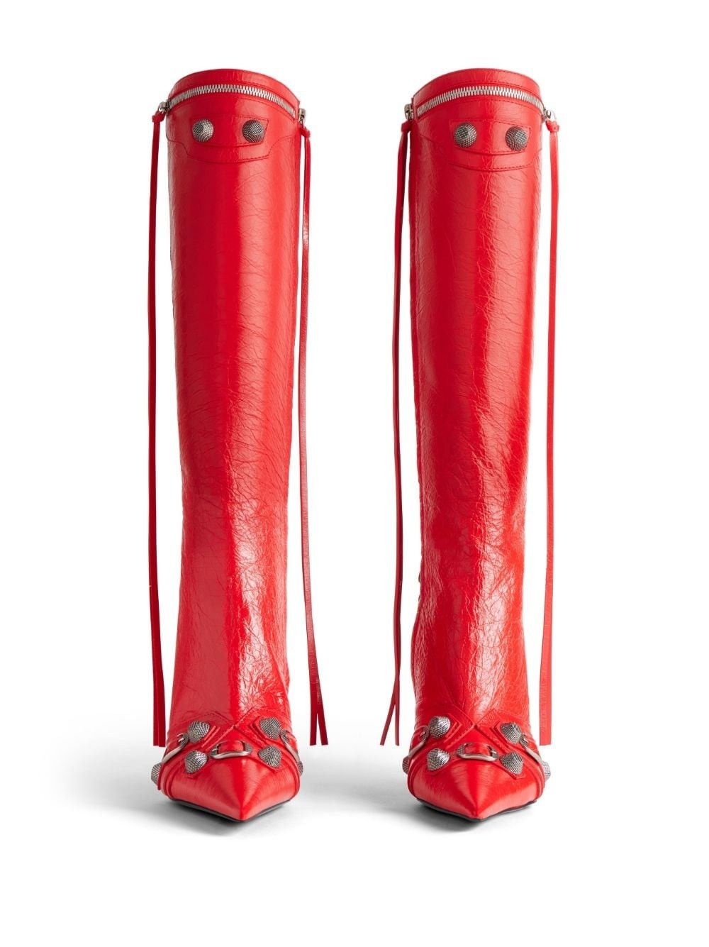 Balenciaga oc11z0825 Cagole 90mm Boots in Red Size US 7 / IT 37 - 5 Thumbnail