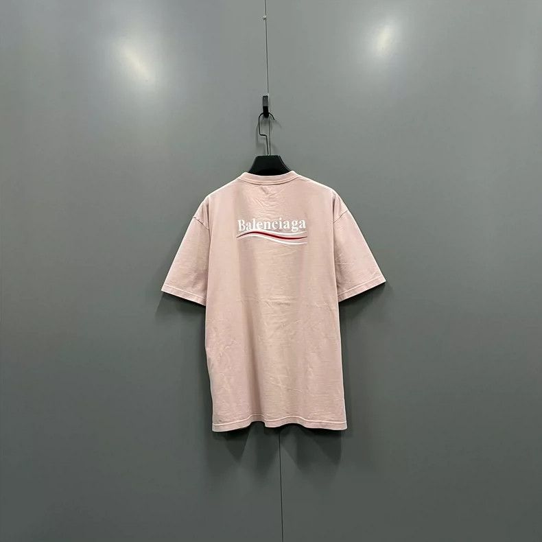 Balenciaga Balenciaga Pink Embroidered Logo Short Sleeve Size US S / EU 44-46 / 1 - 2 Thumbnail