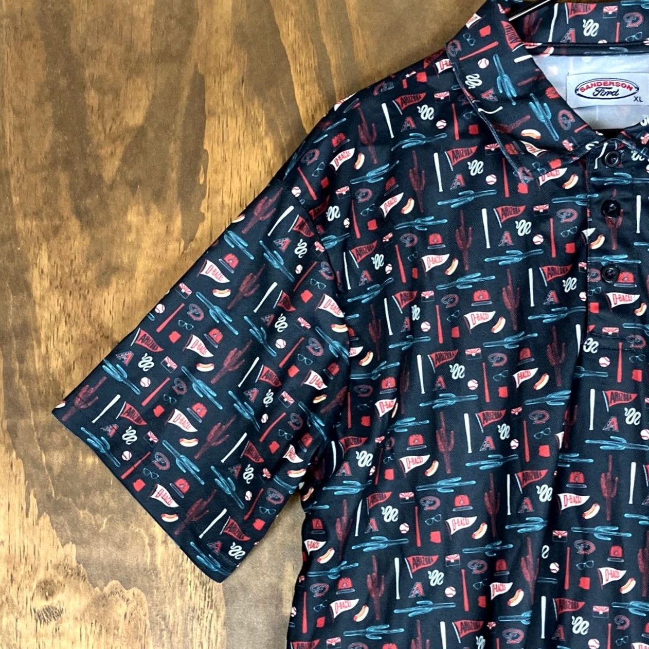 Ford Sanderson Ford Polo Mens Shirt Blue Arizona Diamondbacks Fathers Day XL Shirt Size US XL / EU 56 / 4 - 4 Thumbnail