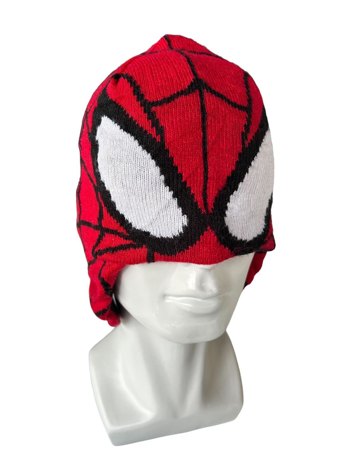 Japanese Brand × Vintage 🕸️Y2k Spider Man Big Eye Beanie Hats🕷️🕸️ Size ONE SIZE - 1 Thumbnail