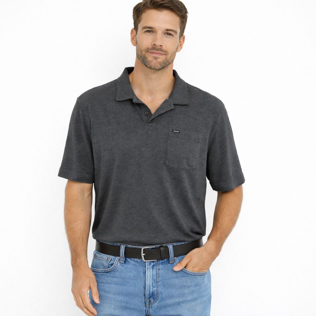 Hurley Heathered Short Slv Polo Shirt Comfy Fall Golf Spring Summer Size US L / EU 52-54 / 3 - 1 Thumbnail