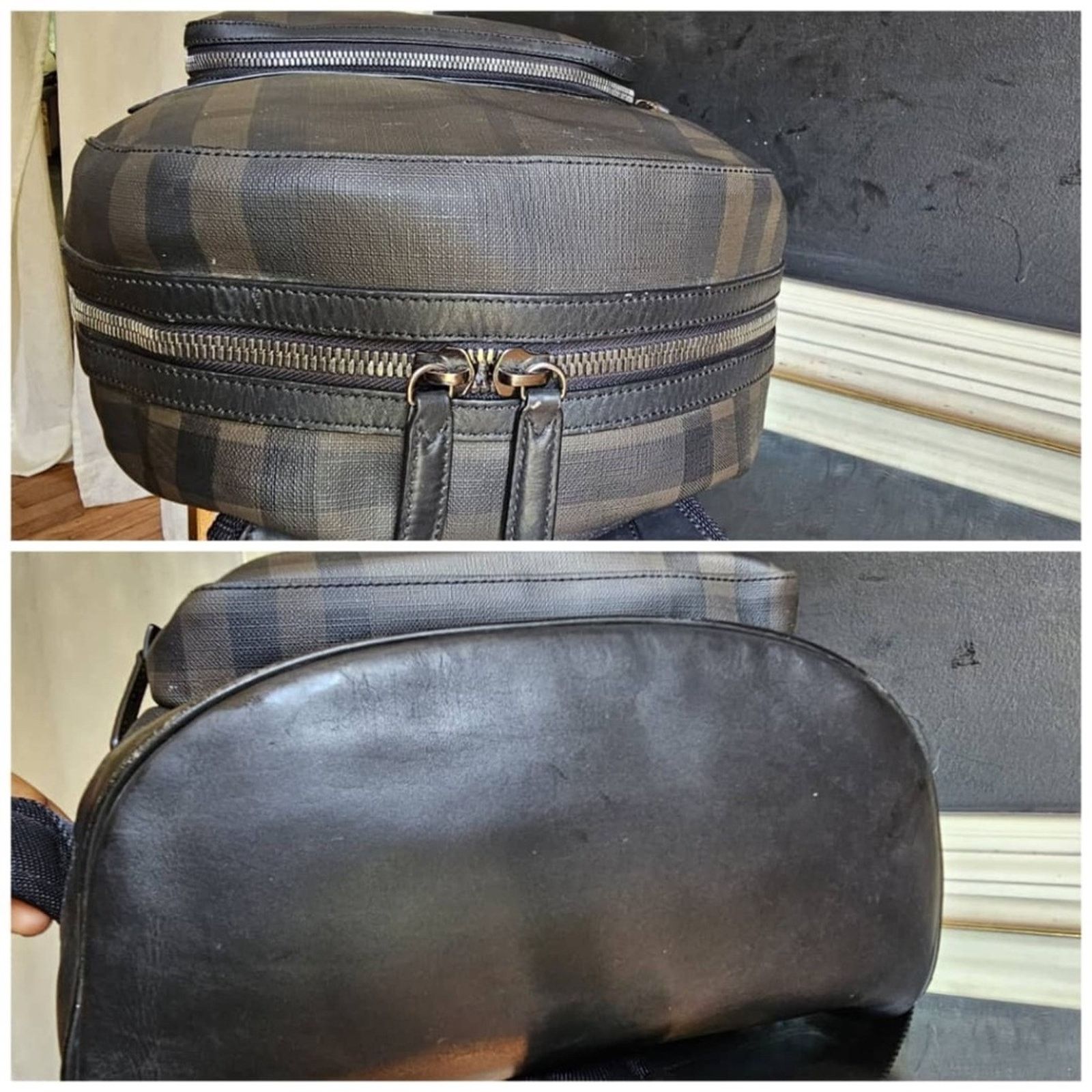 Burberry Auth Burberry Marden Backpack London Check Coated Canvas Size ONE SIZE - 6 Thumbnail