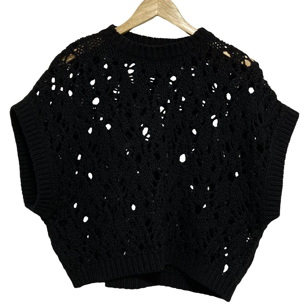 Brunello Cucinelli Brunello Cucinelli Brunello Cucinelli Crochet Knit Top Textile Tops DUTY FREE for USA Size ONE SIZE - 1 Thumbnail