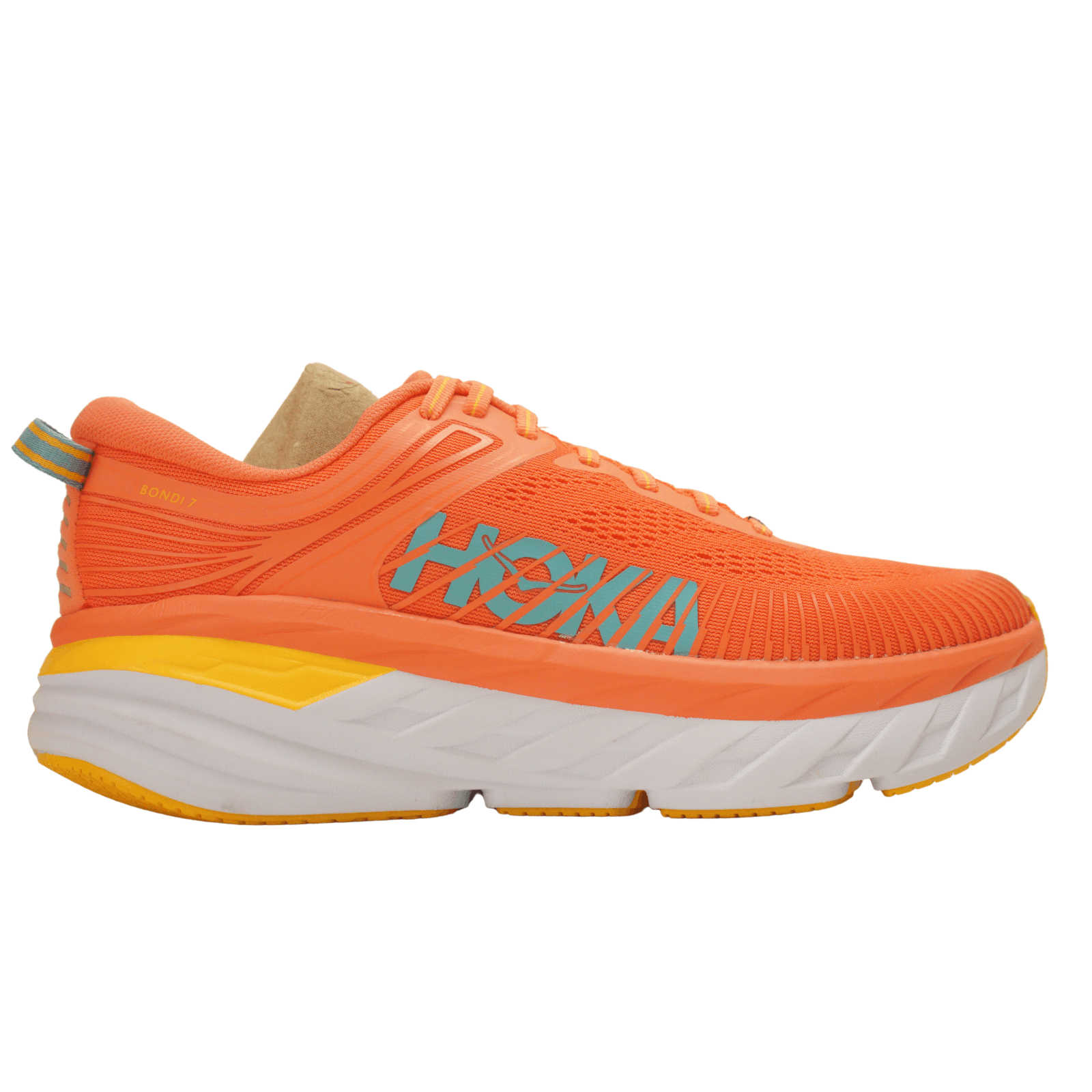 image of Women Hoka One One Bondi 7 Sneakers Trail Running Us11 in Orange