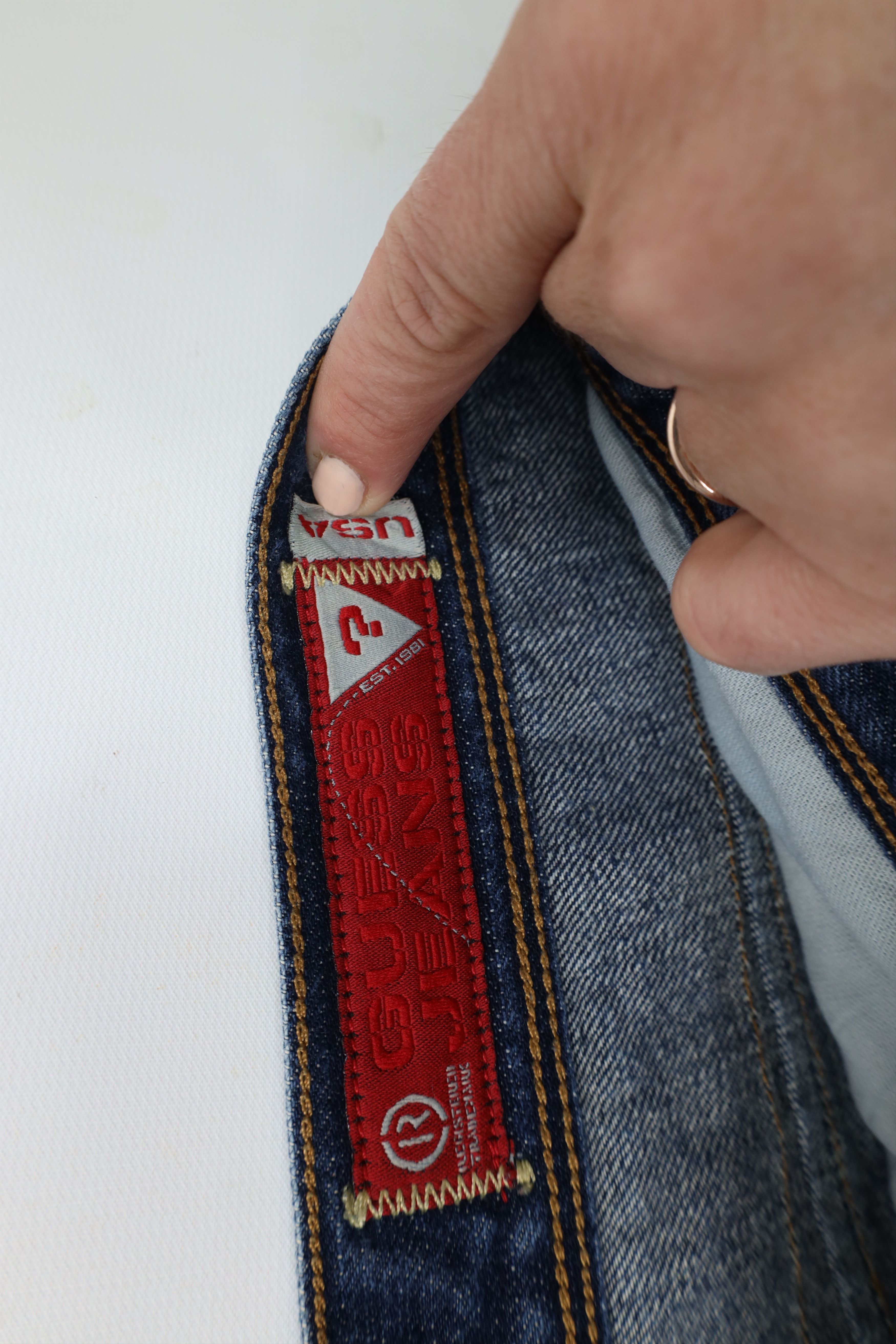 Guess × Vintage Vintage 90s Y2K Guess Baggy Wide Leg Denim Jeans Blue Size US 36 / EU 52 - 10 Thumbnail