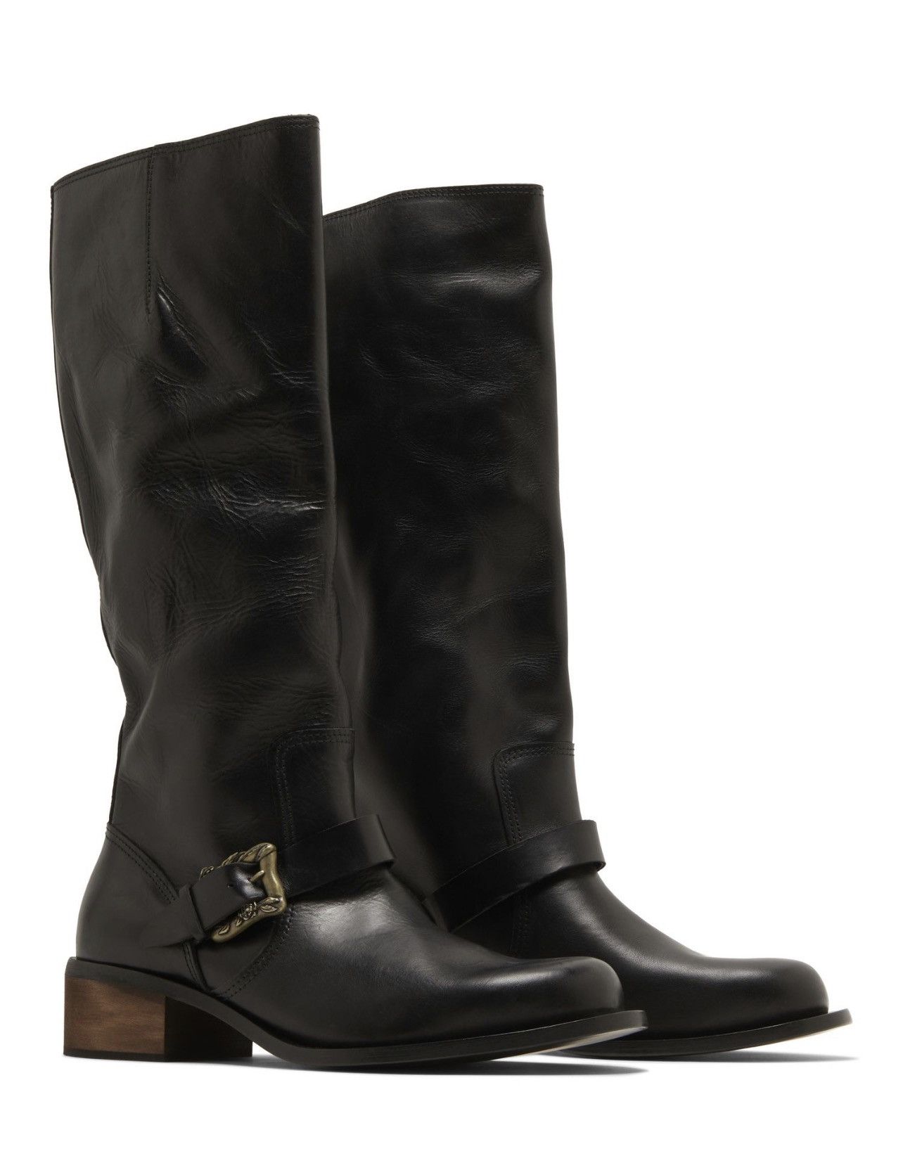 Enfants Riches Deprimes AW23 Rose Buckle Tall Boots Size US 12 / EU 45 - 1 Thumbnail